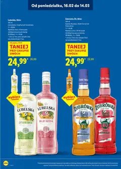 Pogląd oferty "Lidl Katalog alkoholi mocnych" - ważna od 16.02.2026 | Strona: 21 | Produkty: Żubrówka, Grejpfrut