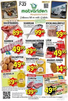 Matvärlden - erbjudanden - Veddesta - Förhandsvisning av reklamblad från butik Matvärlden aktuell från 01.12.2025