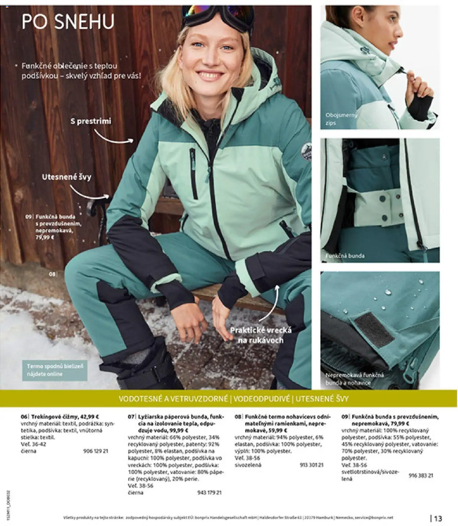 Nové Bonprix akcie – leták je platný od 16.12.2025 | Strana: 15 | Produkty: Bunda, Nohavice