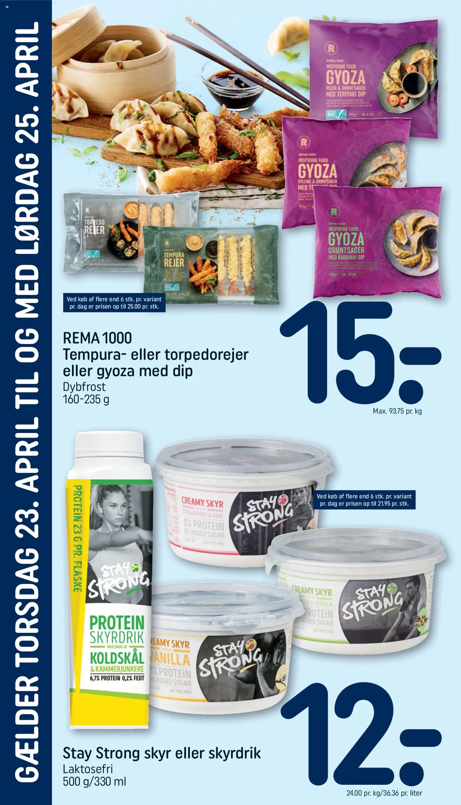Rema 1000 tilbudsavis – gyldig fra 19.04.2026 | Side: 22 | Produkter: Skyr, Te, Koldskål, Lime