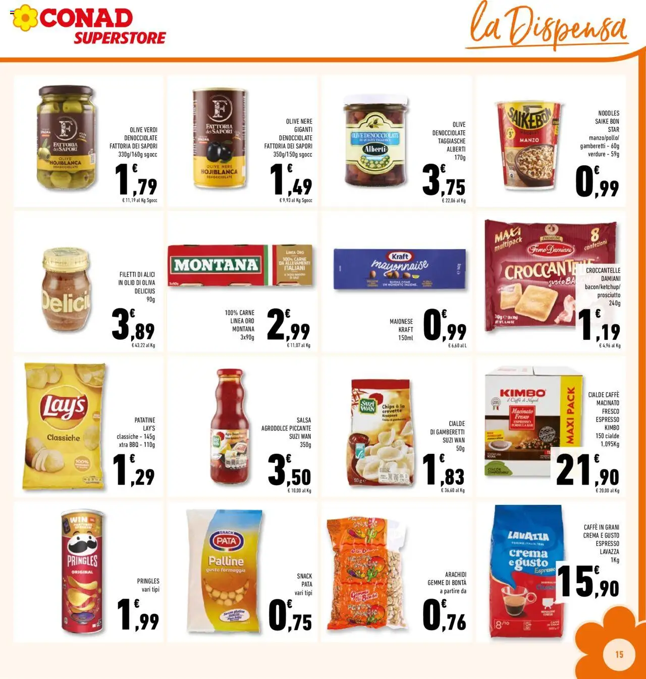 Volantino Conad del 24.09.2025 | Pagina: 15 | Prodotti: Crema, Maionese, Lavazza, Macinato