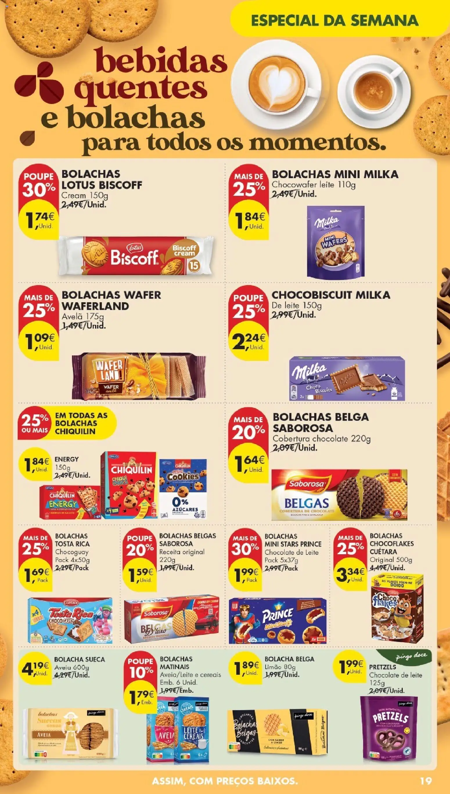 Pingo Doce Poupe Esta Semana Madeira │ válido de 14.04.2026 | Página: 19 | Produtos: Aveia, Bolachas, Chocolate, Cereais