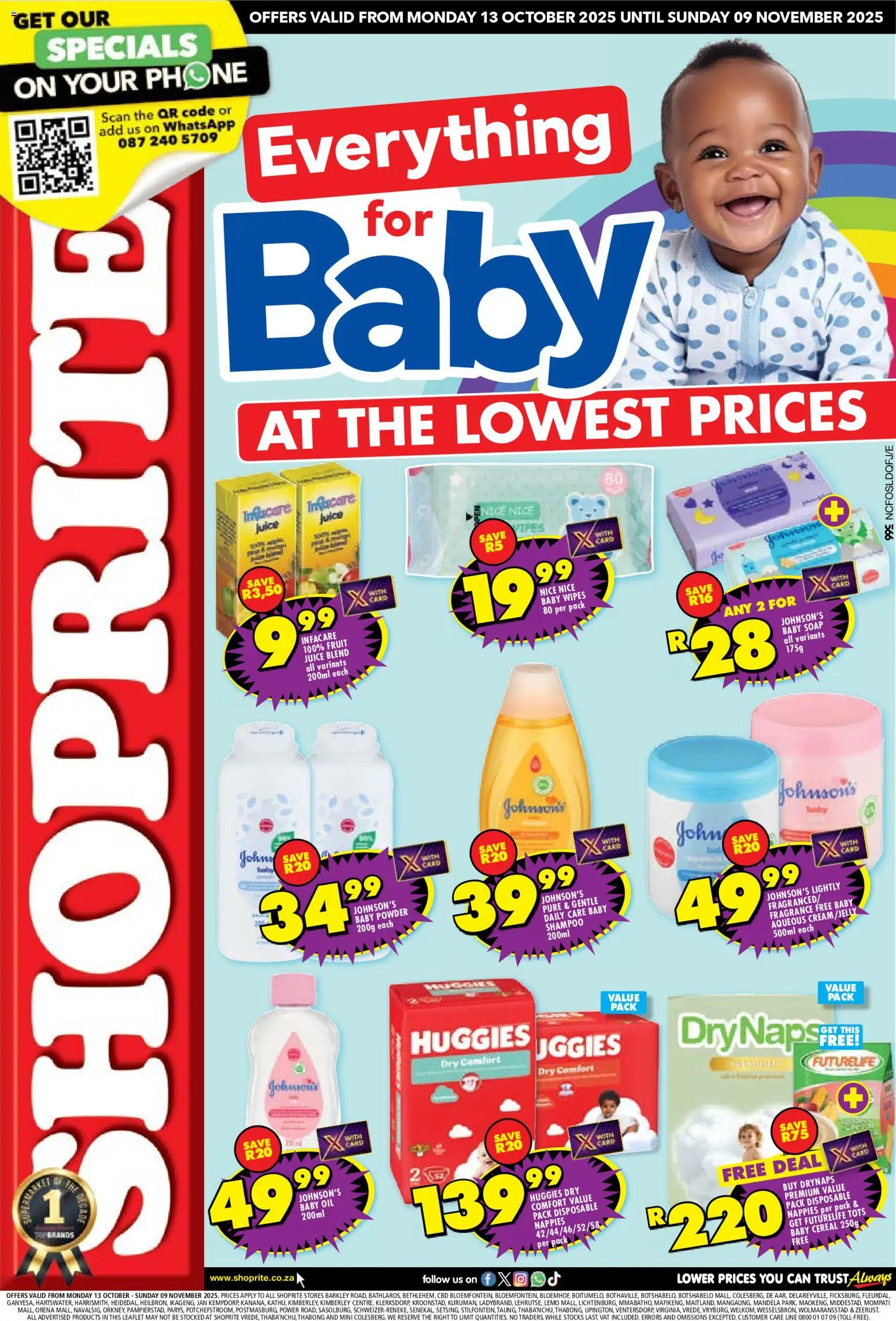 New Shoprite catalogue – valid from 13.10.2025 | Page: 1 | Products: Fragrance, Powder, Shampoo, Soap