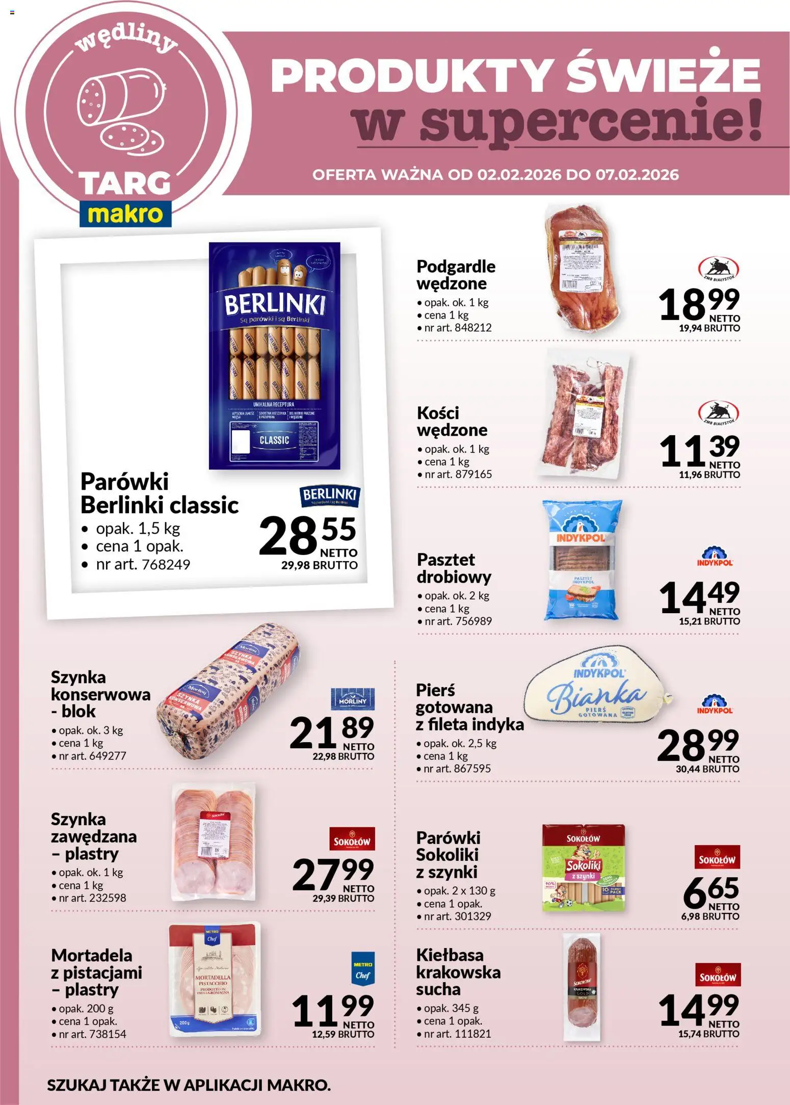 Makro Gazetka - Oferta świeża w super cenach od 02.02.2026 | Strona: 2 | Produkty: Kiełbasa, Mortadela, Szynka, Wędliny