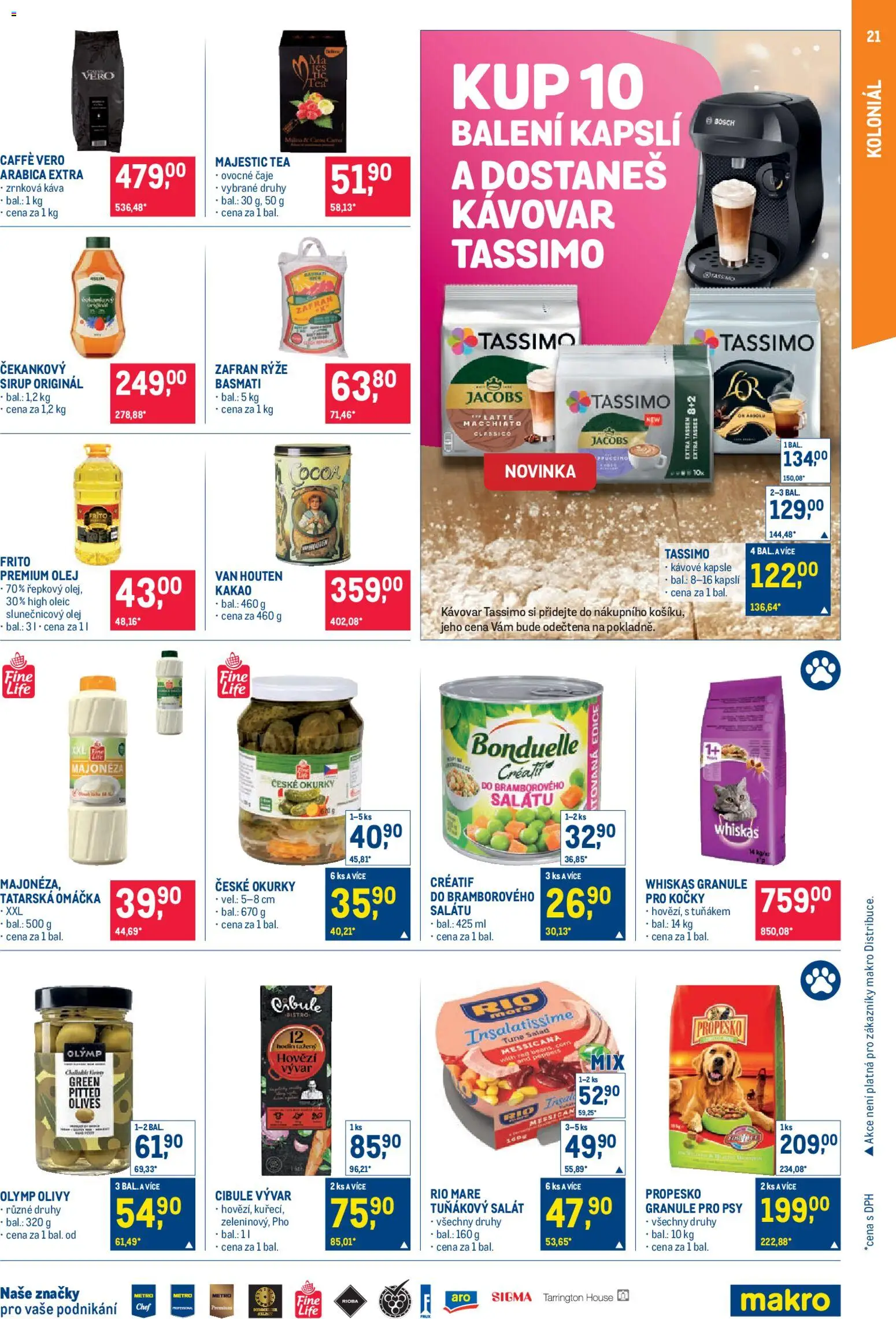Makro leták - Pro milovníky jídla od 17.12.2025 | Strana: 21 | Produkty: Rýže, Kapsle, Sirup, Kakao