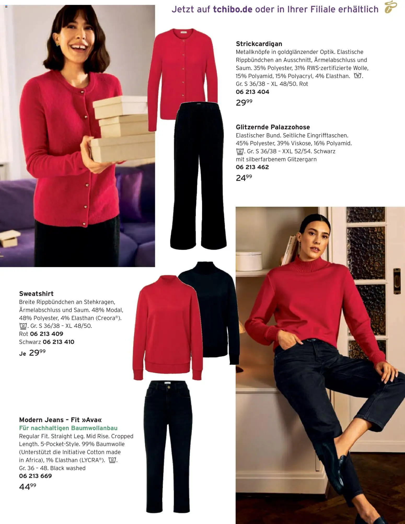 Tchibo Katalog Advent 2025 – gültig ab 14.11.2025 | Seite: 53 | Produkte: Sweatshirt, Jeans