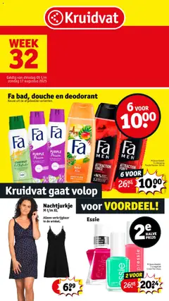 Kruidvat folder week 32 - Voorbeeld van een folder van Kruidvat, geldig van 05.08.2025