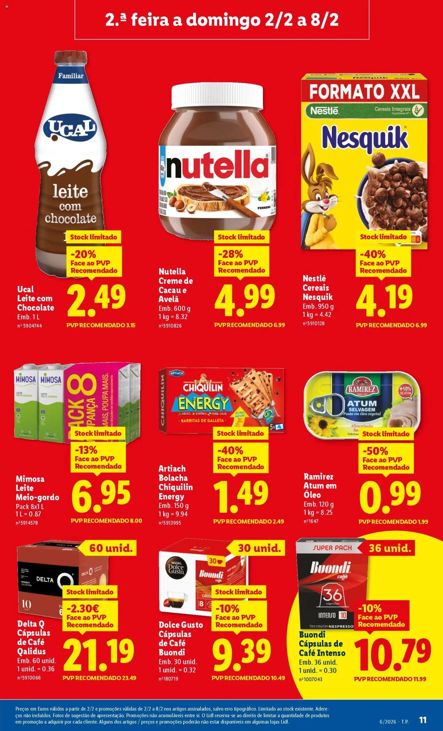 Lidl folheto │ válido de 02.02.2026 | Página: 11 | Produtos: Cafe buondi, Vitamina d, Dolce gusto, Creme