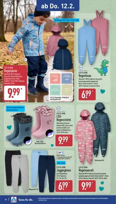Aldi Prospekt 	 ab 09.02.2026 gültig | Seite: 29 | Produkte: Jogginghose, Regenjacke, Wasser