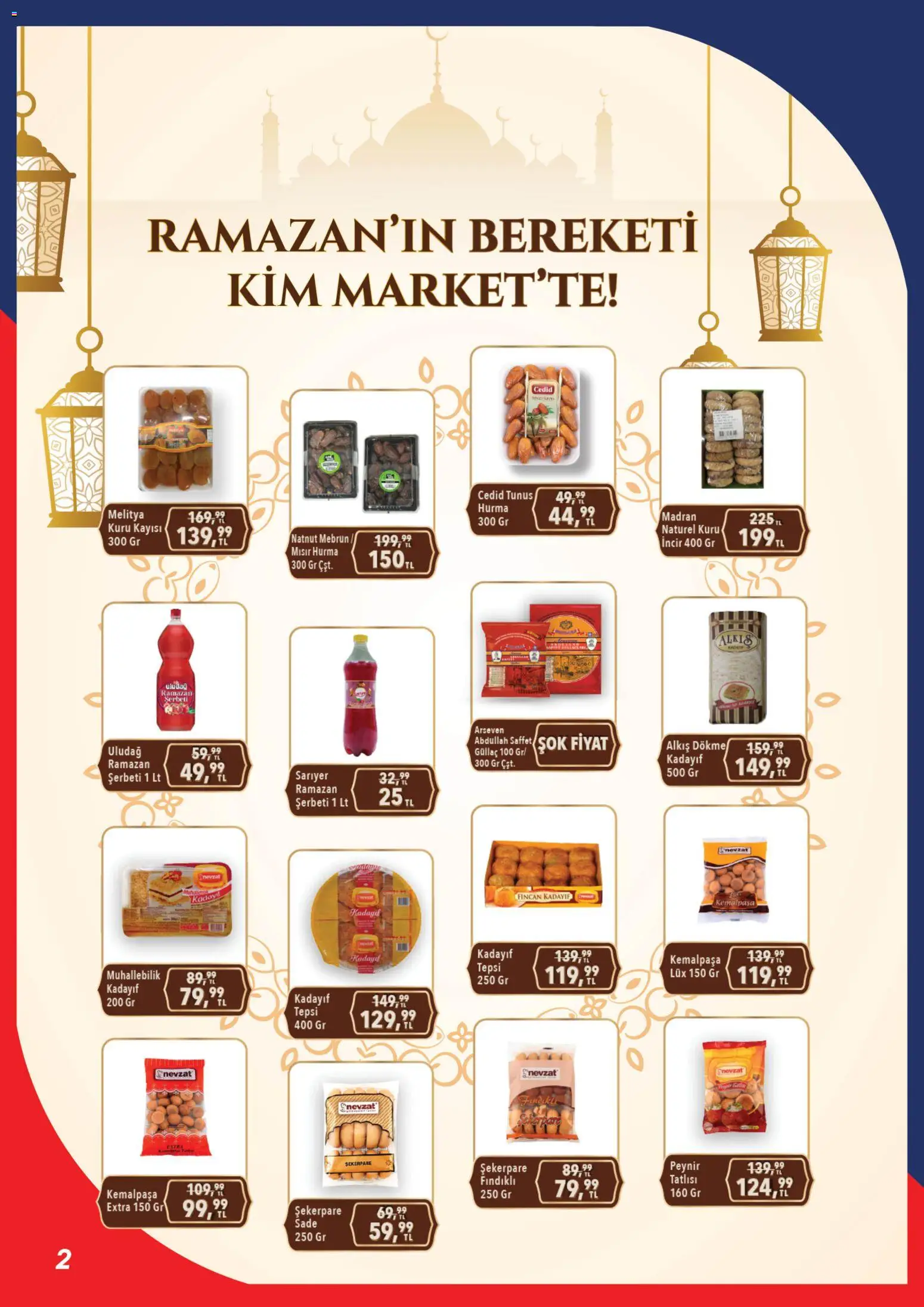 Kim Market Katalog - Marmara Insert - 02.03.2026 tarihinden itibaren geçerlidir | Sayfa: 2 | Ürünler: Peynir, Kayısı, Tepsi, Hurma
