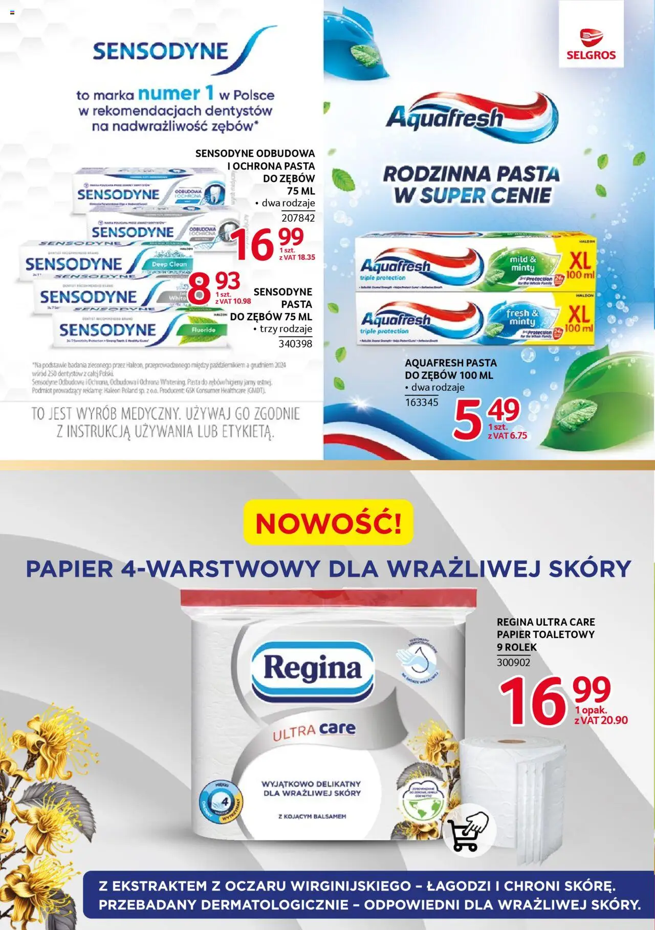 Selgros cash&carry Gazetka - Markowe produkty od 11.09.2025 | Strona: 21 | Produkty: Papier toaletowy, Pasta do zębów