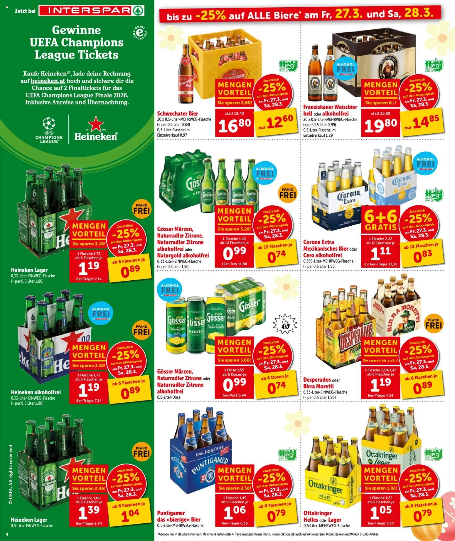 Interspar Flugblatt - Niederösterreich gültig ab 26.03.2026 | Seite: 6 | Produkte: Zitrone, Bier