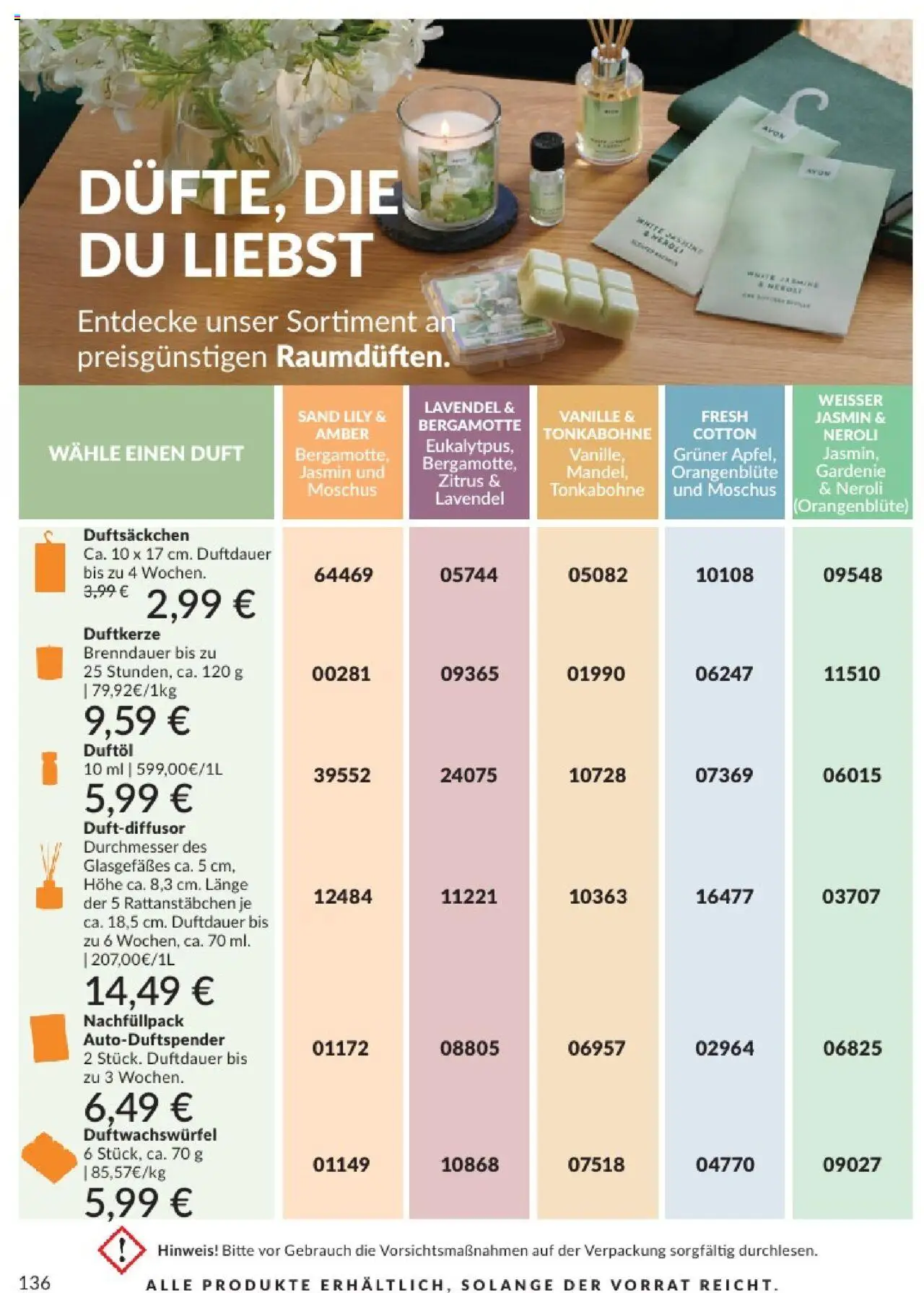 AVON Katalog August 2025 - gültig ab dem 01.08.2025 | Seite: 138 | Produkte: Duft, Lavendel
