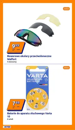 Action Gazetka od 30.07.2025 | Strona: 16 | Produkty: Okulary, Baterie, Okulary przeciwsłoneczne