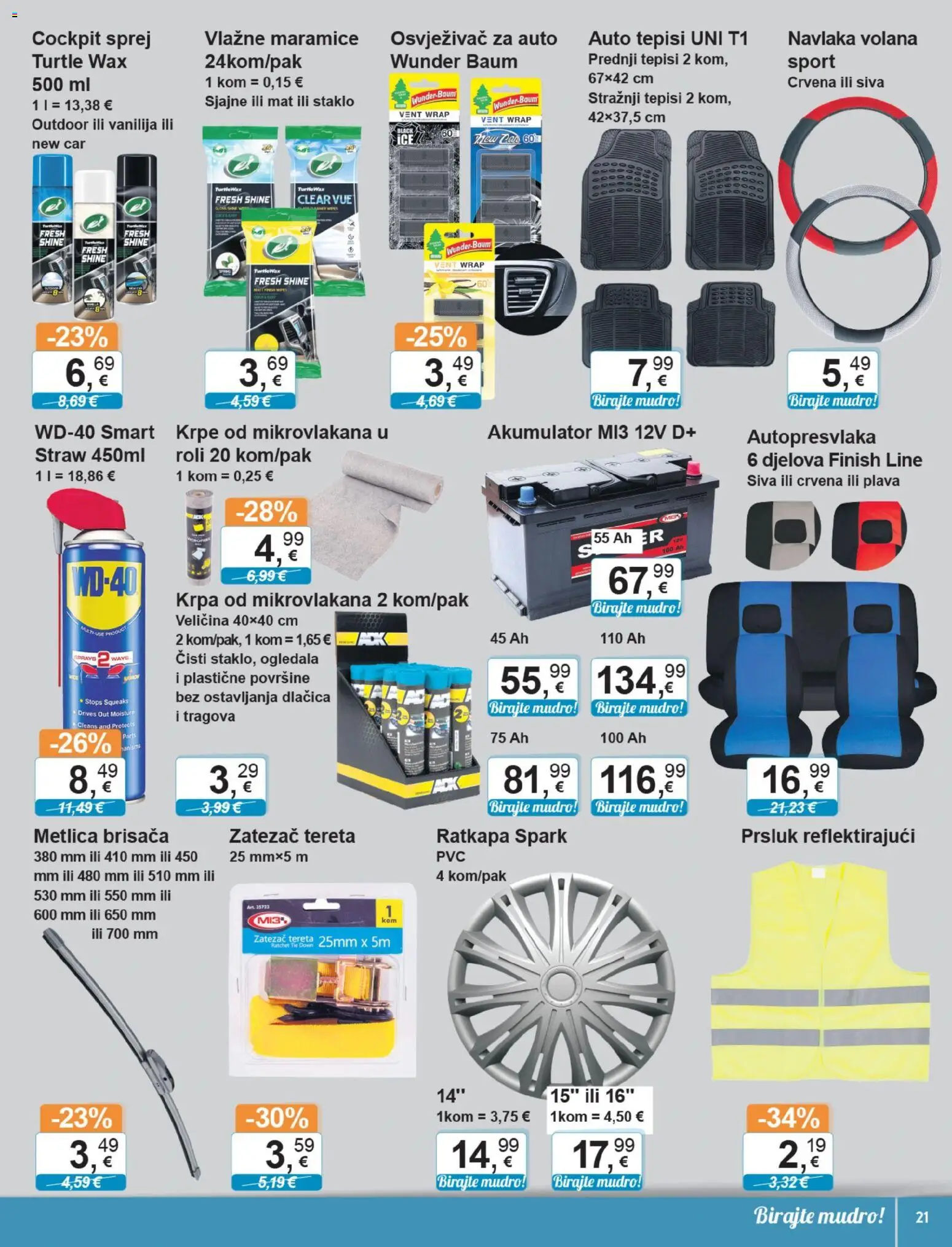 KTC katalog | vrijedi od 21.01.2026 | Stranica: 18 | Proizvodi: Vlažne maramice, Ogledala, Prsluk, Auto tepisi