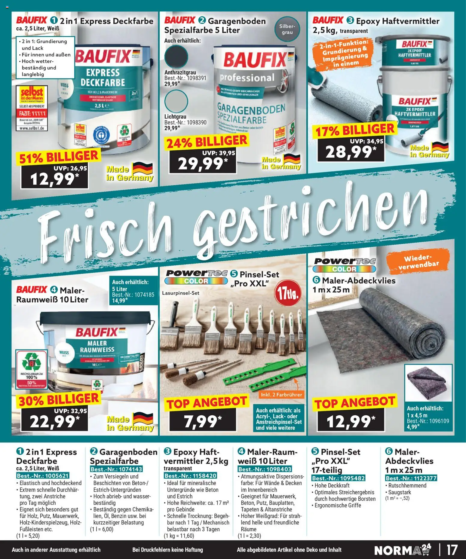 Norma Bestellmagazin gültig ab 01.12.2025 | Seite: 17 | Produkte: Wasser