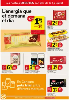 Vista previa Consum folleto válido desde el 26.03.2026 | Página: 4 | Productos: Leche, Chocolate, Κεραία, Chocolate con leche