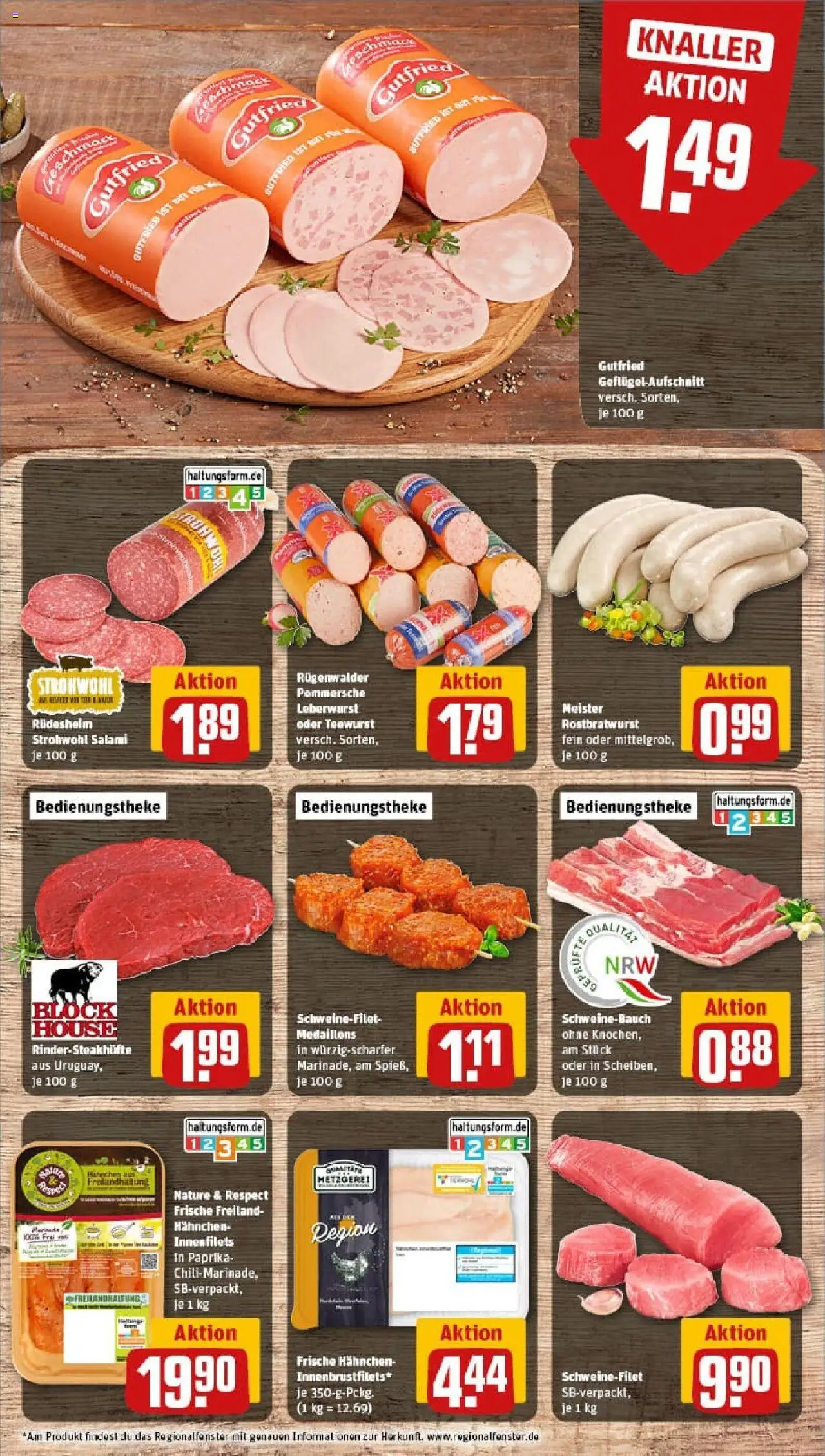 Rewe prospekt Frechen / Königsdorf	 - gültig ab dem 06.07.2025 | Seite: 8 | Produkte: Hahnchen, Schweinebauch, Schweinefilet, Salami