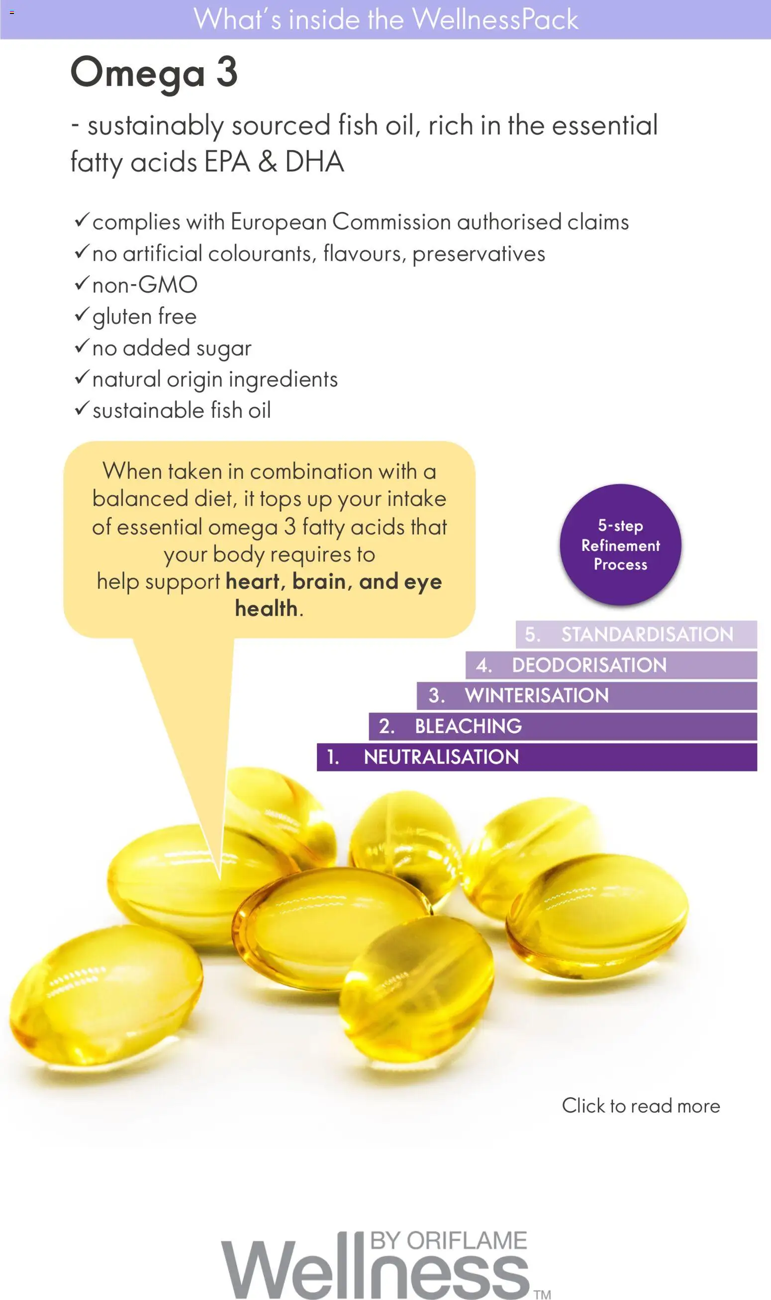 Oriflame - Catalogue WellnessPack  valid from 01.01.2026 | Page: 12 | Products: Sugar, Fish, Oil