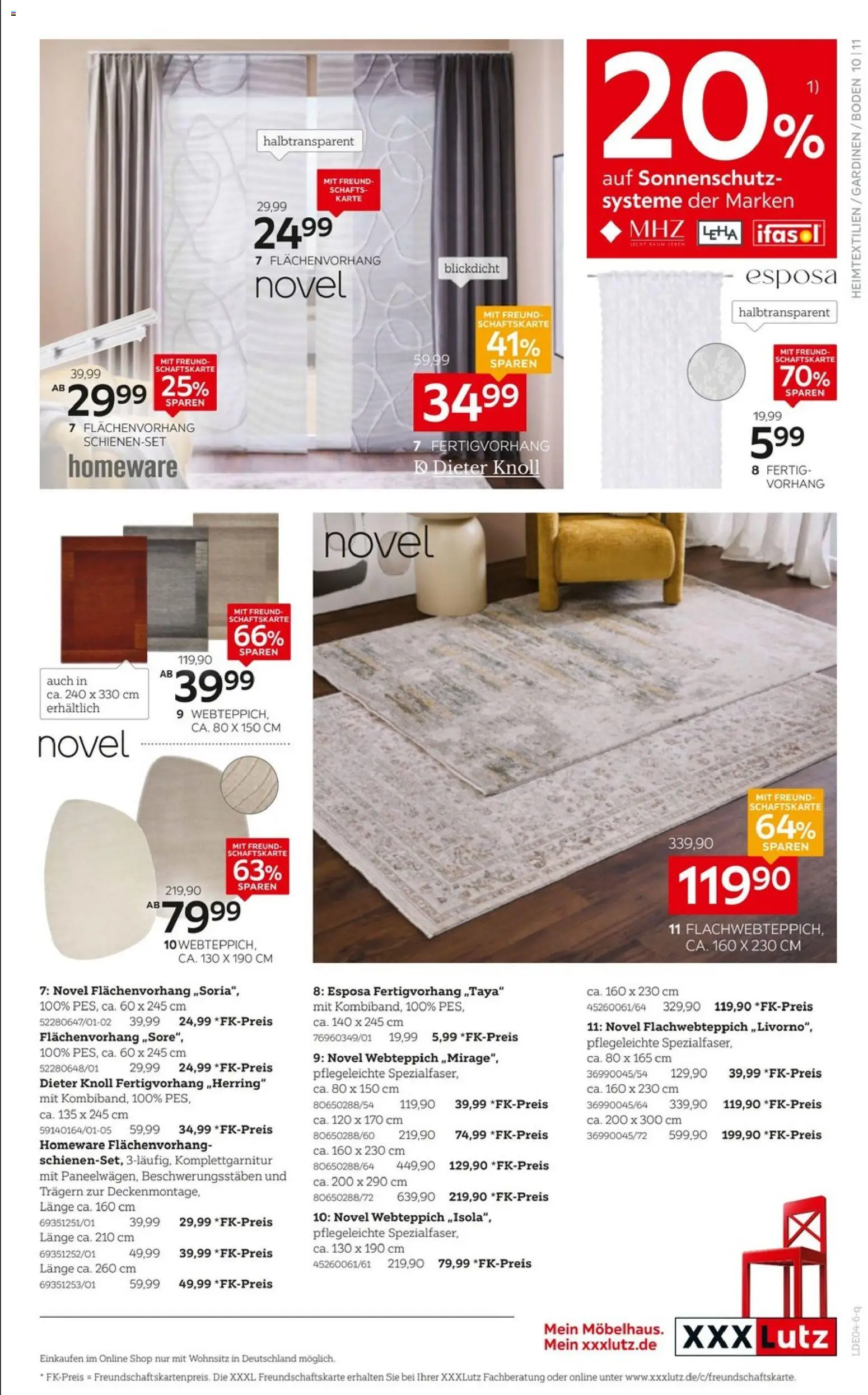 XXXLutz Wohnaccessoires – gültig ab 29.03.2026 | Seite: 11 | Produkte: Vorhang