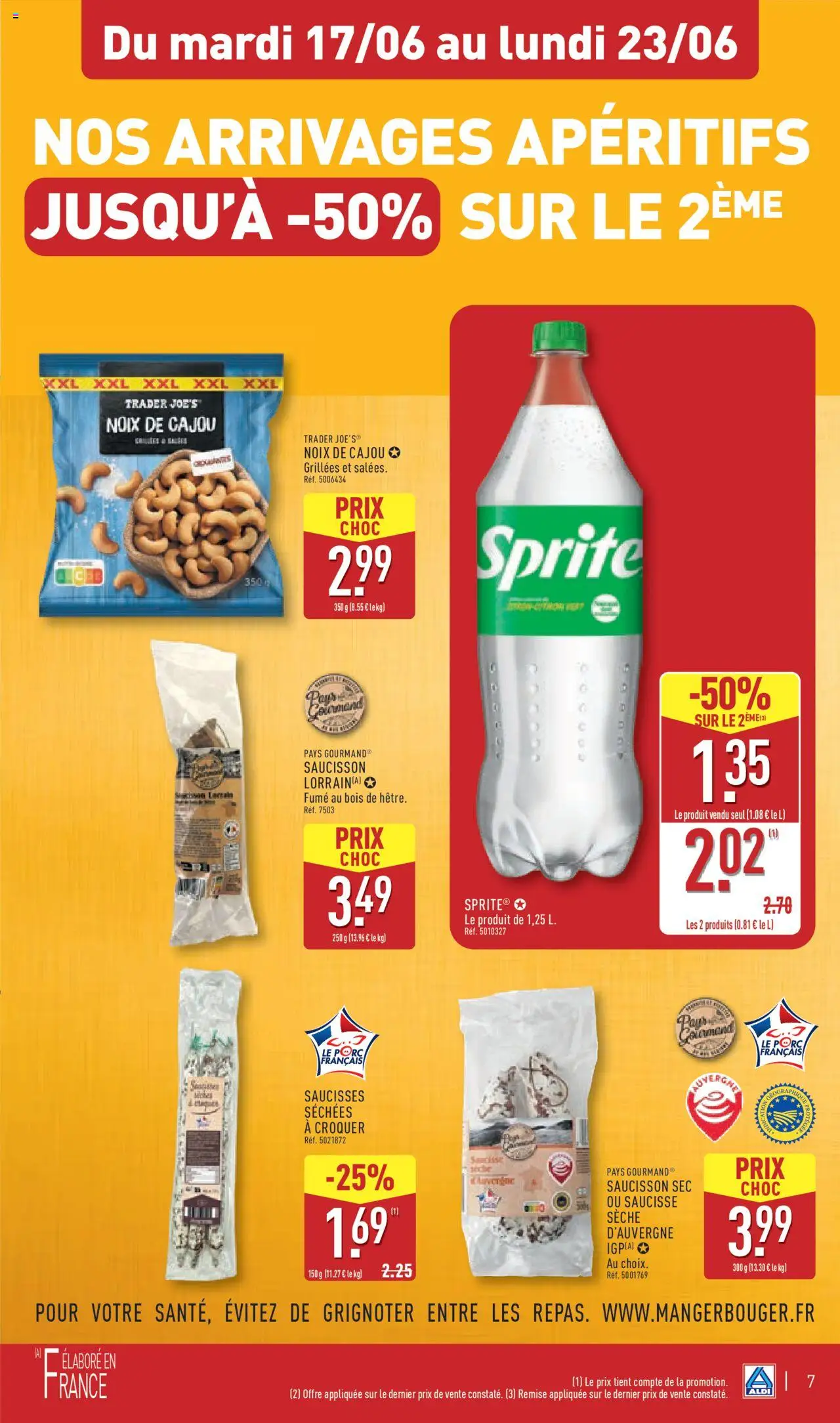  | Page: 10 | Produits: Saucisson sec, Noix de cajou, Saucisse, Noix