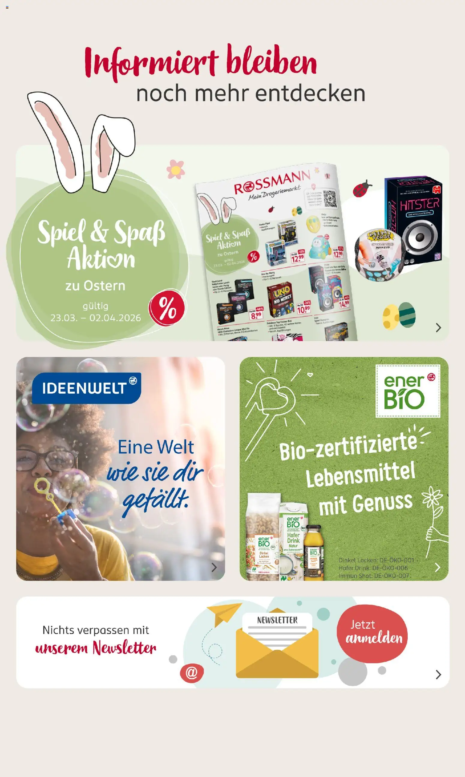 Rossmann Prospekt 	 – gültig ab 30.03.2026 | Seite: 29 | Produkte: Spiel, Pasta