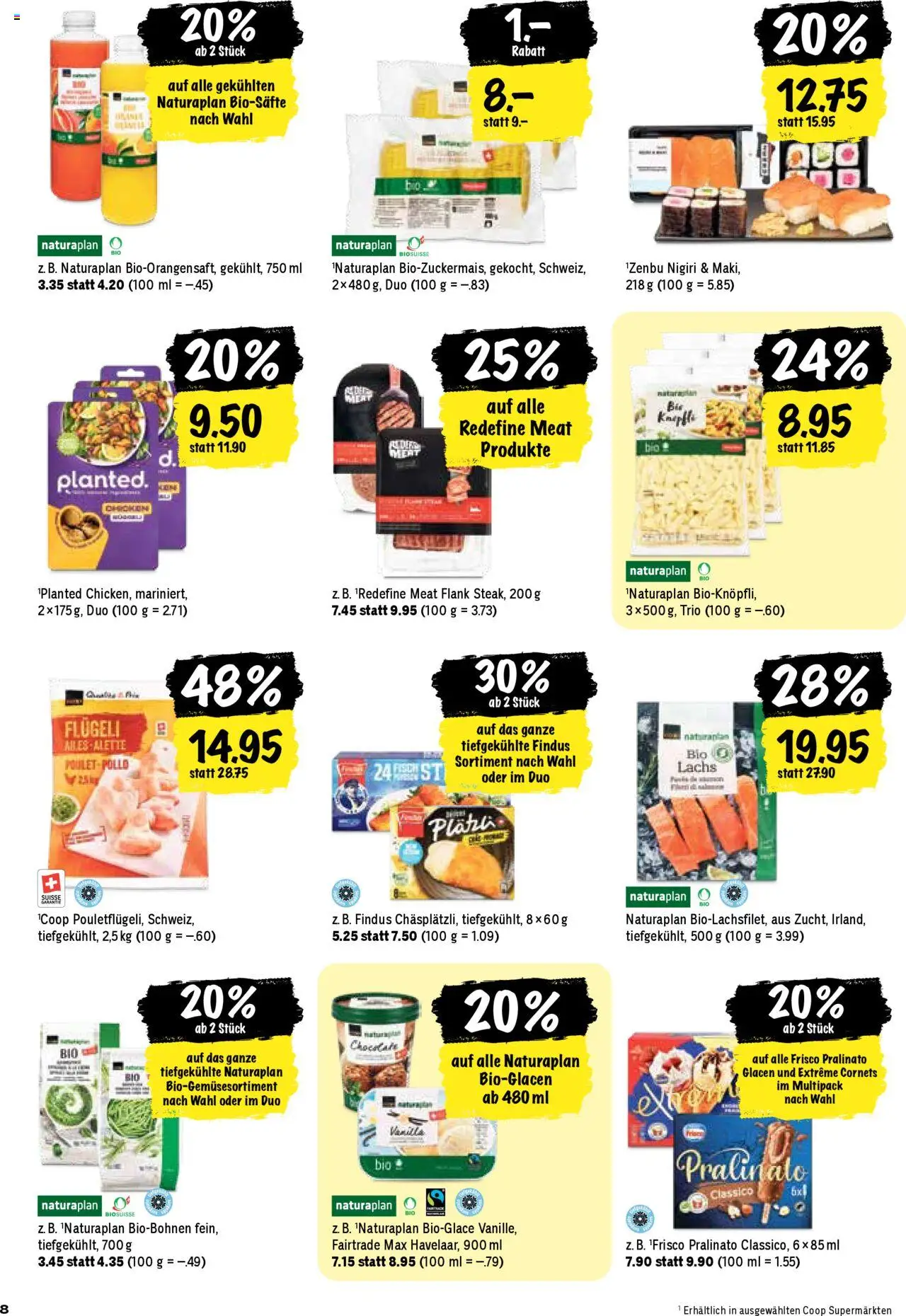 Coop Aktionen ab 28.08.2025 | Seite: 8 | Produkte: Lachs, Pasta