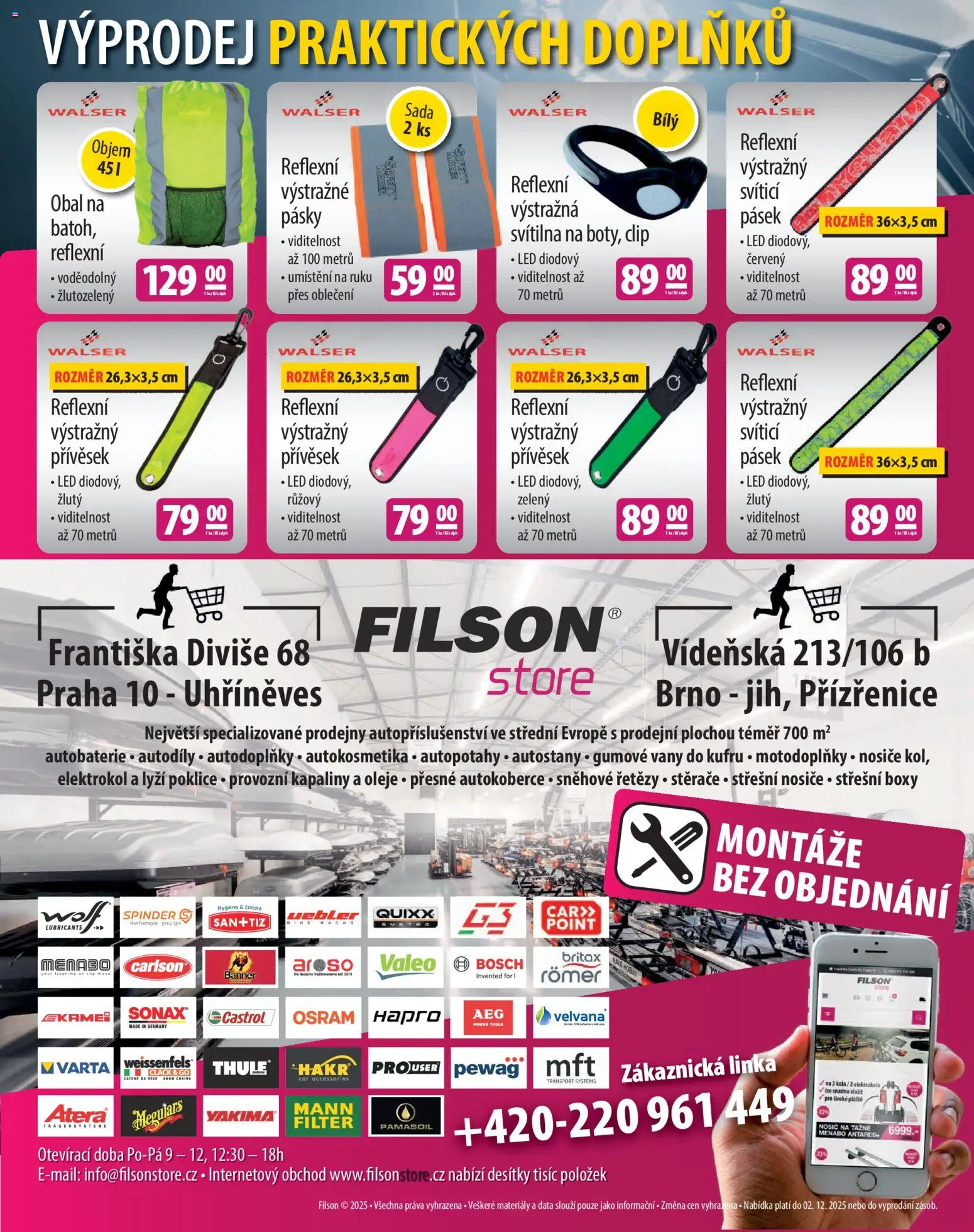 FILSON Store - S Filsonstore vás ranní mrazy nezaskočí od 24.11.2025 | Strana: 12 | Produkty: Stěrače, Autobaterie, Oblečení, Kola