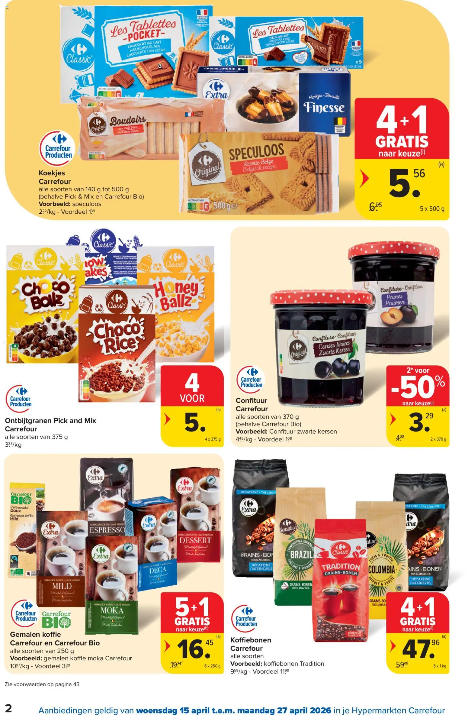 {H1} | Pagina: 2 | Producten: Koekjes, Csirkecombfile, Kersen, Koffie