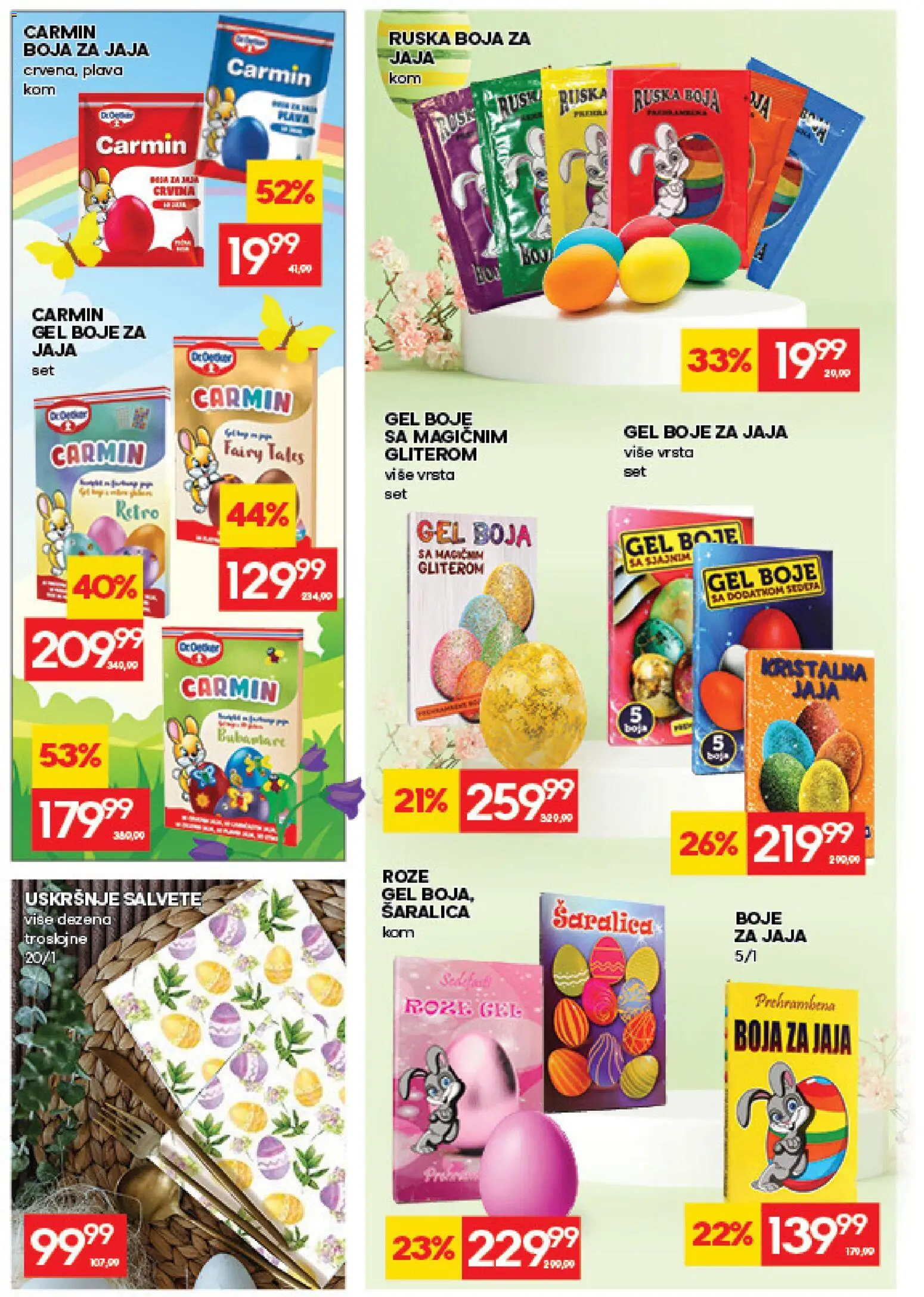 Idea katalog - važi od 26.03.2026 | Strana: 36 | Proizvode: Salvete, Jaja