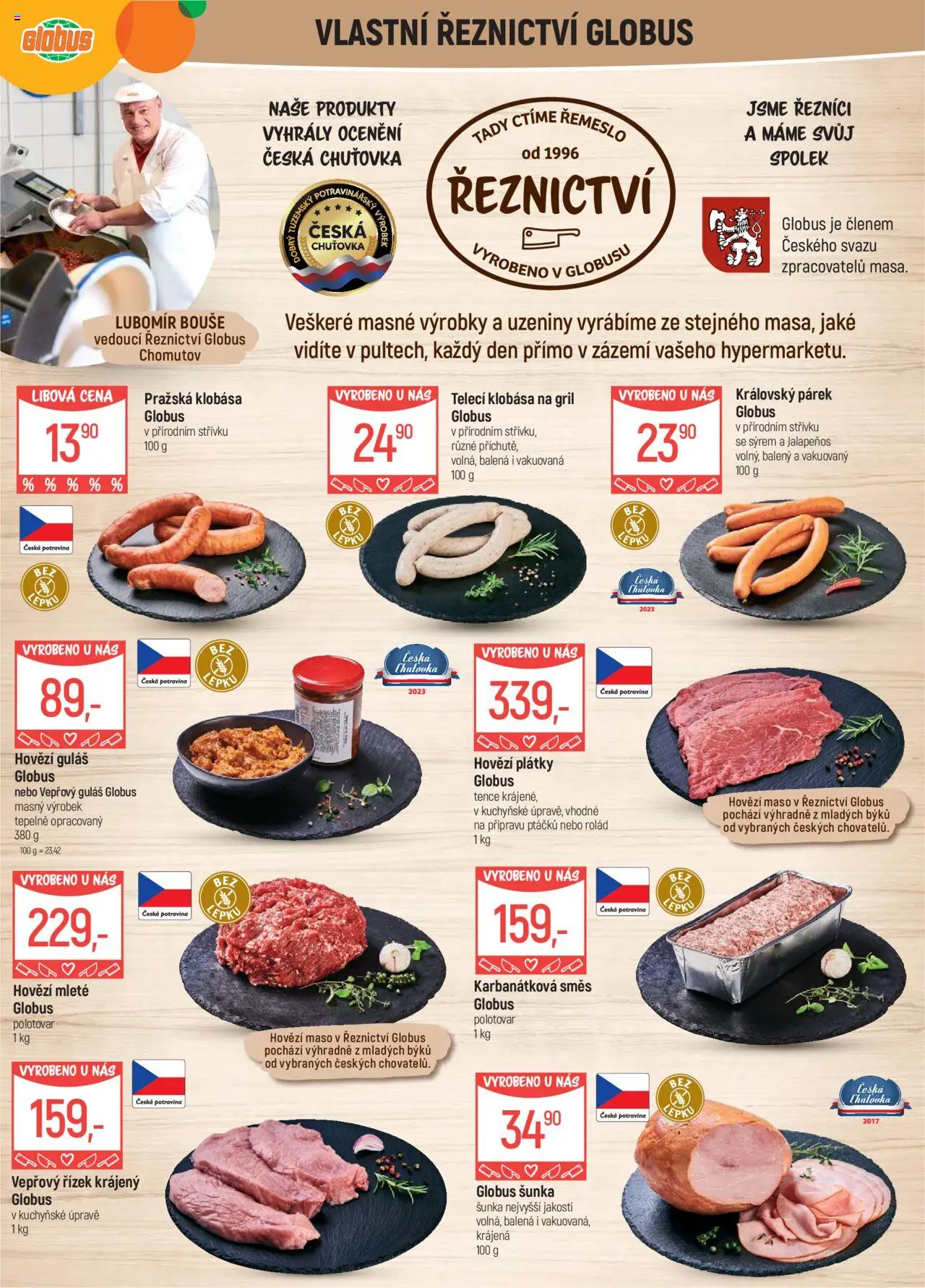 Globus leták - Chomutov od 06.08.2025 | Strana: 5 | Produkty: Globus, Hovězí maso, Gril, Guláš