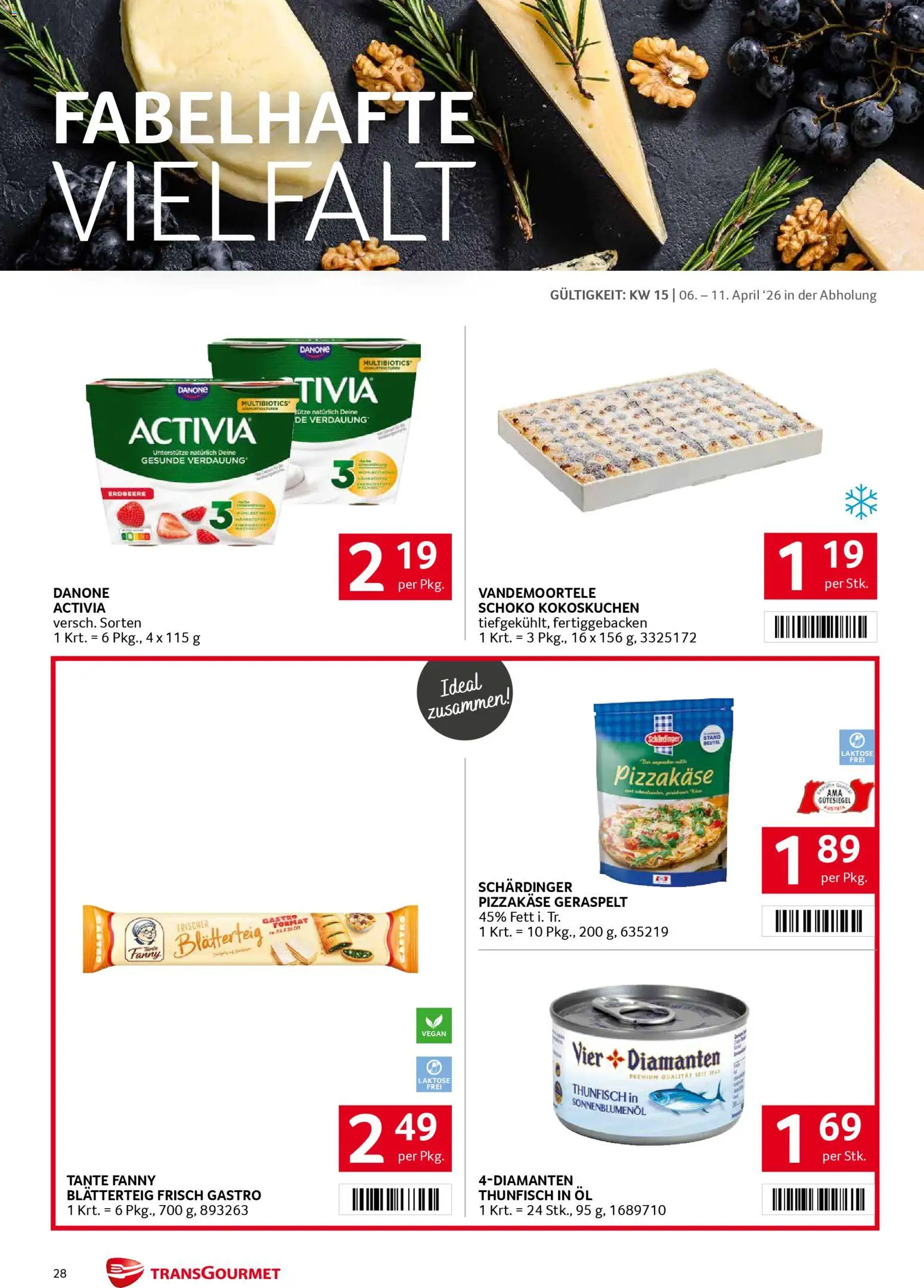 Transgourmet Flugblatt gültig ab 06.04.2026 | Seite: 28 | Produkte: Öl