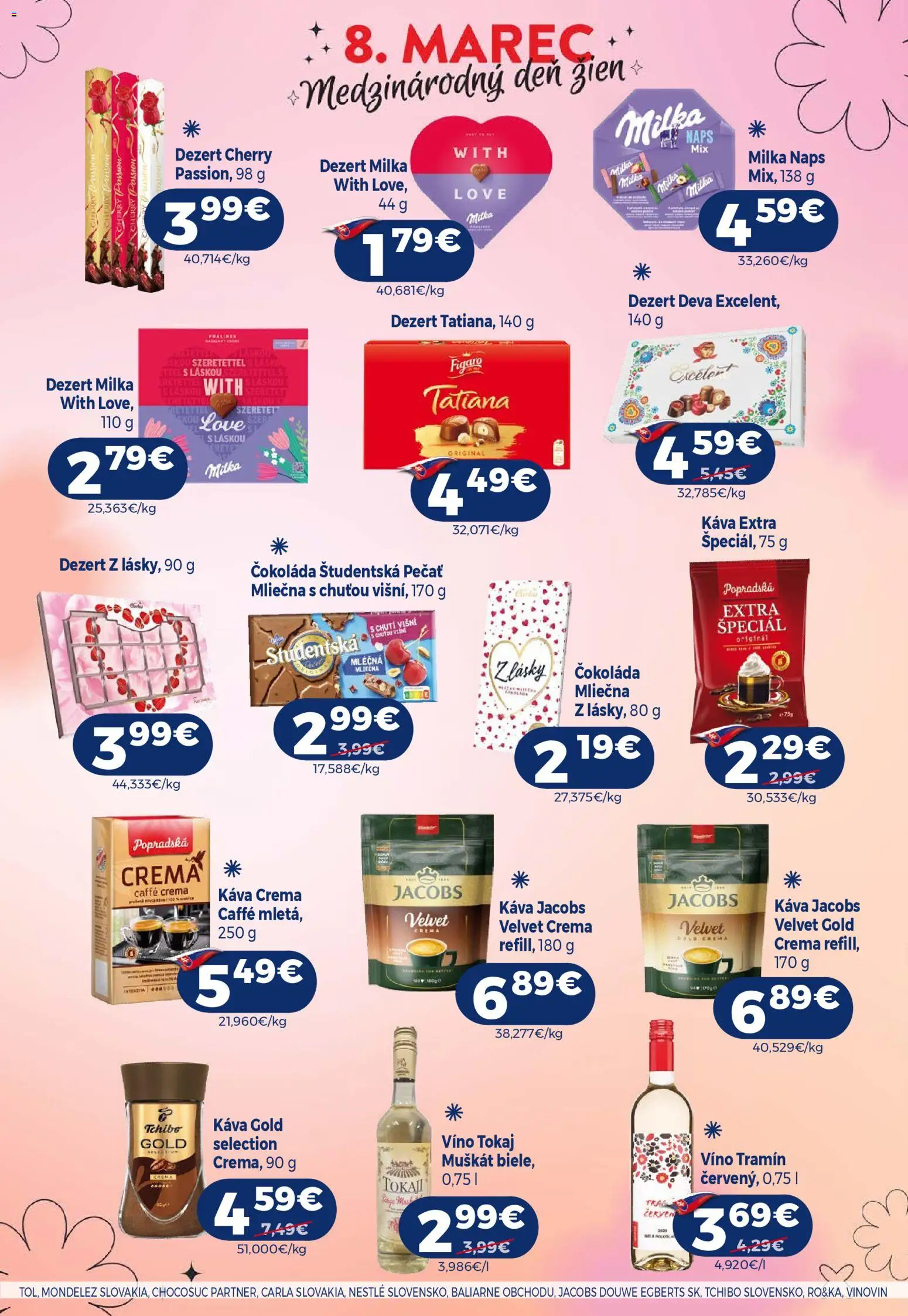 Nové Milk Agro akcie – leták je platný od 04.03.2026 | Strana: 11 | Produkty: Víno, Čokoláda, Študentská pečať, Milka