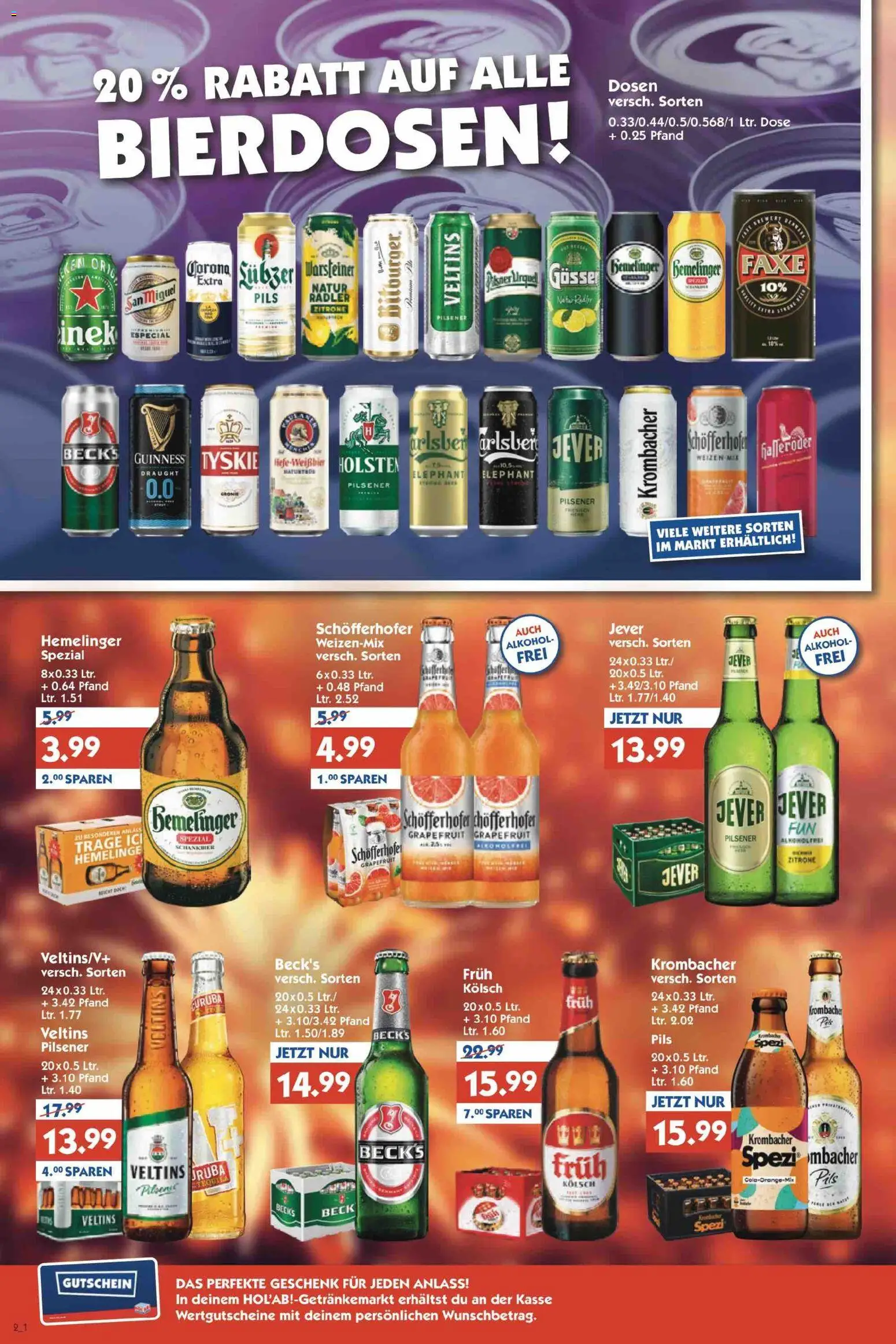 HOL’AB! Prospekt – gültig ab 22.12.2025 | Seite: 2 | Produkte: Tyskie, Tequila, Radler, Jever