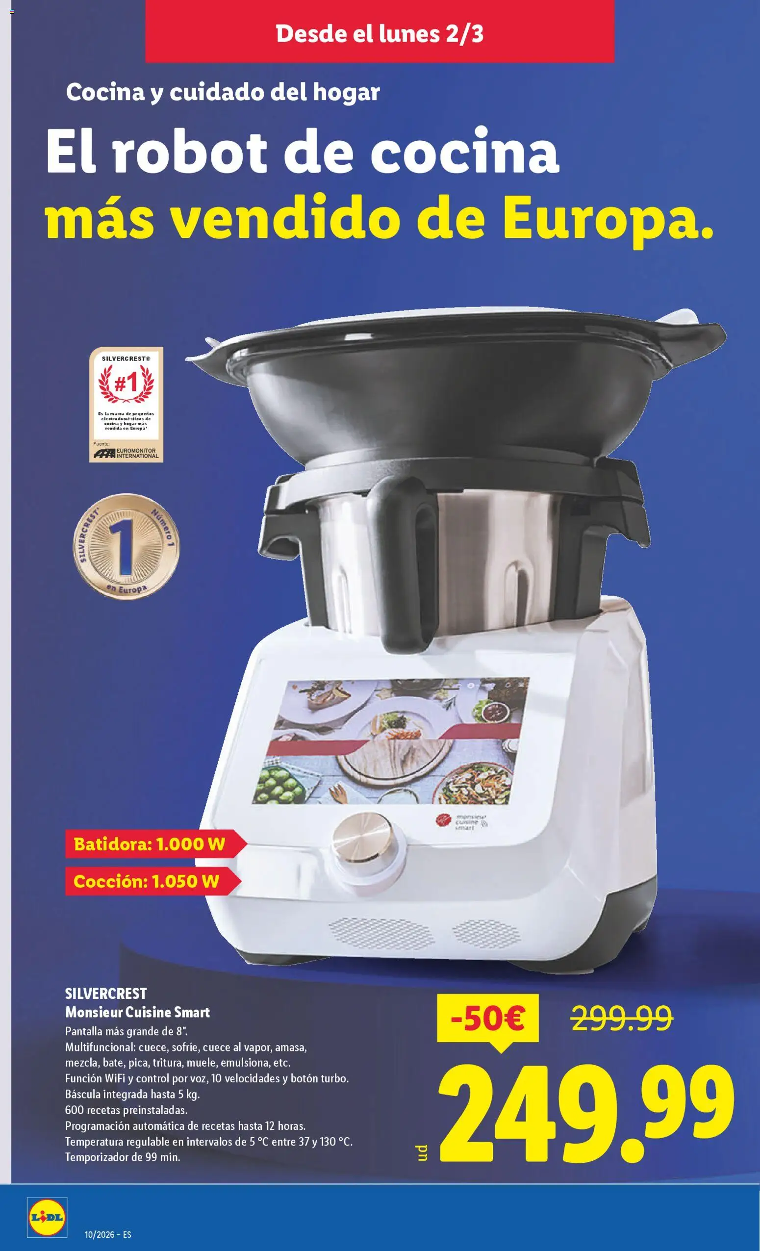 Lidl folleto de bazar │ válido desde el 02.03.2026 | Página: 14 | Productos: Cocina, Batidora, Robot