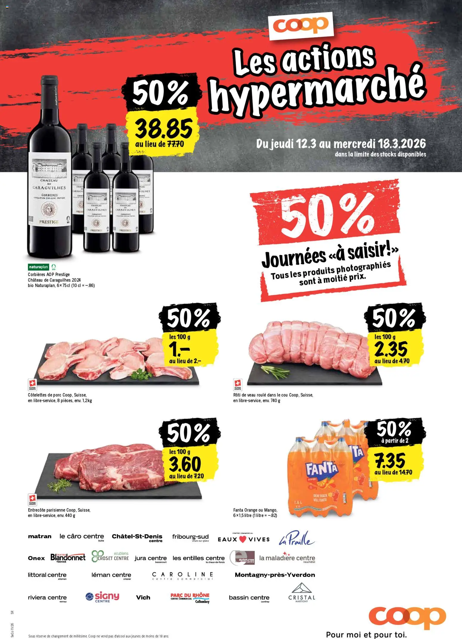 Coop aktionen FR – gültig ab 12.03.2026 | Seite: 21 | Produkte: Jura, Fanta, Flager