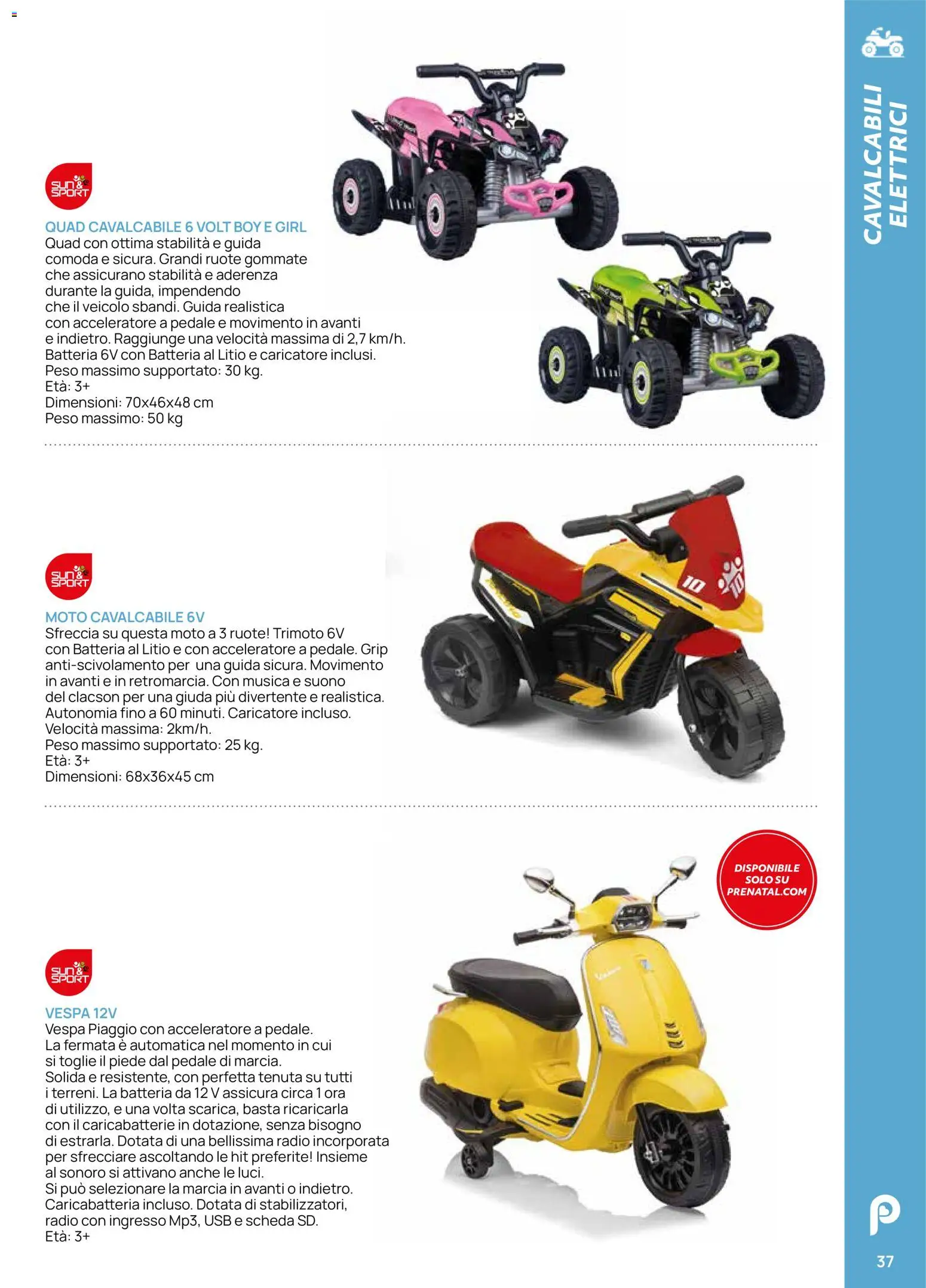 Volantino Prenatal del 28.04.2026 | Pagina: 37 | Prodotti: Radio, USB, Batteria, Caricabatterie
