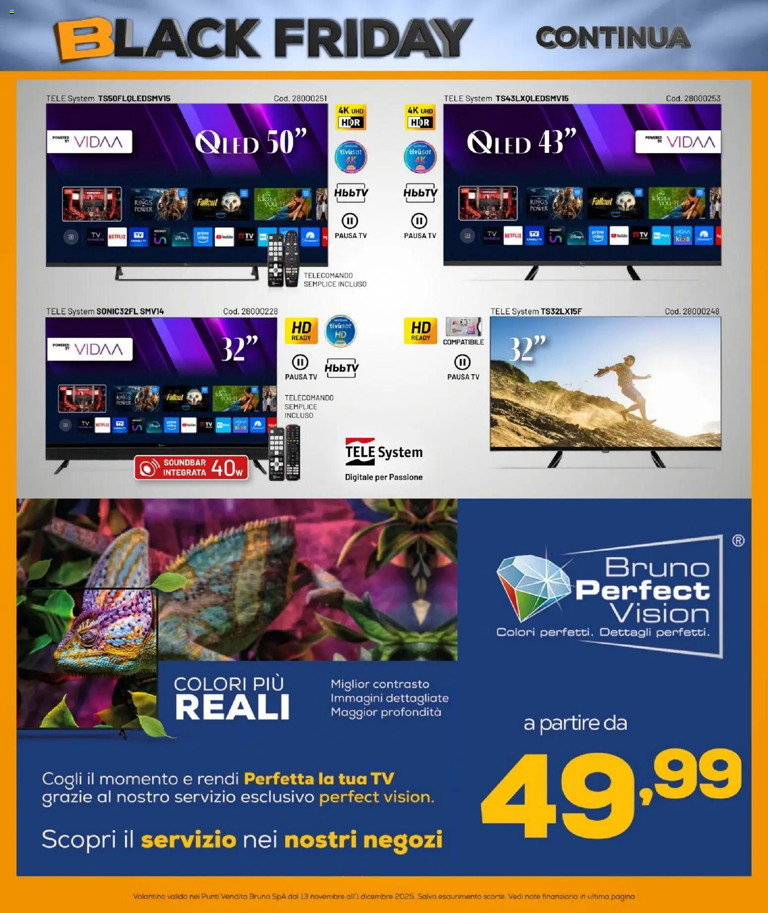 Volantino BRUNO del 13.11.2025 | Pagina: 42 | Prodotti: Telecomando, Soundbar, TV, Video