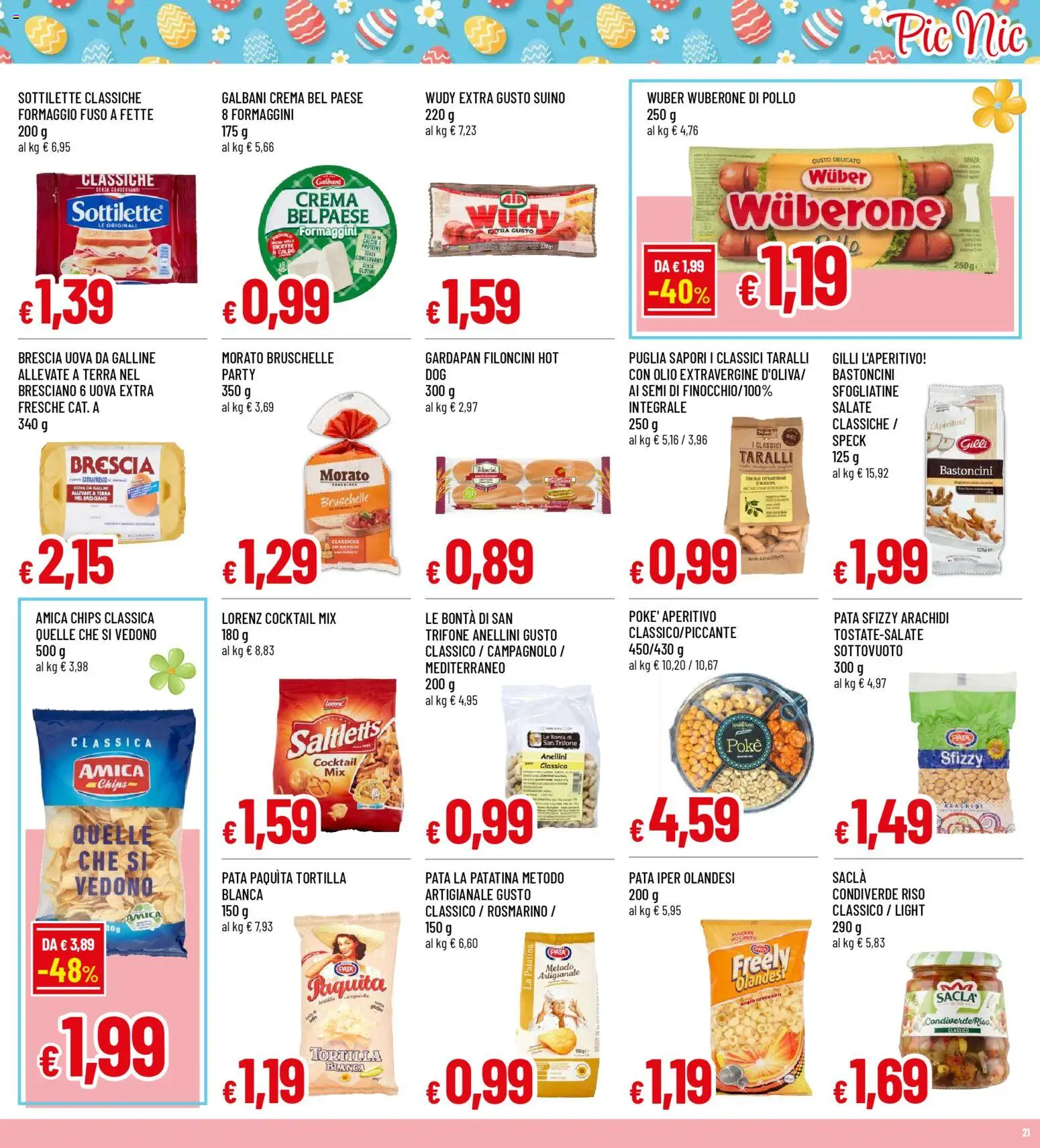 Volantino Galassia del 23.03.2026 | Pagina: 21 | Prodotti: Crema, Uova, Pollo, Arachidi