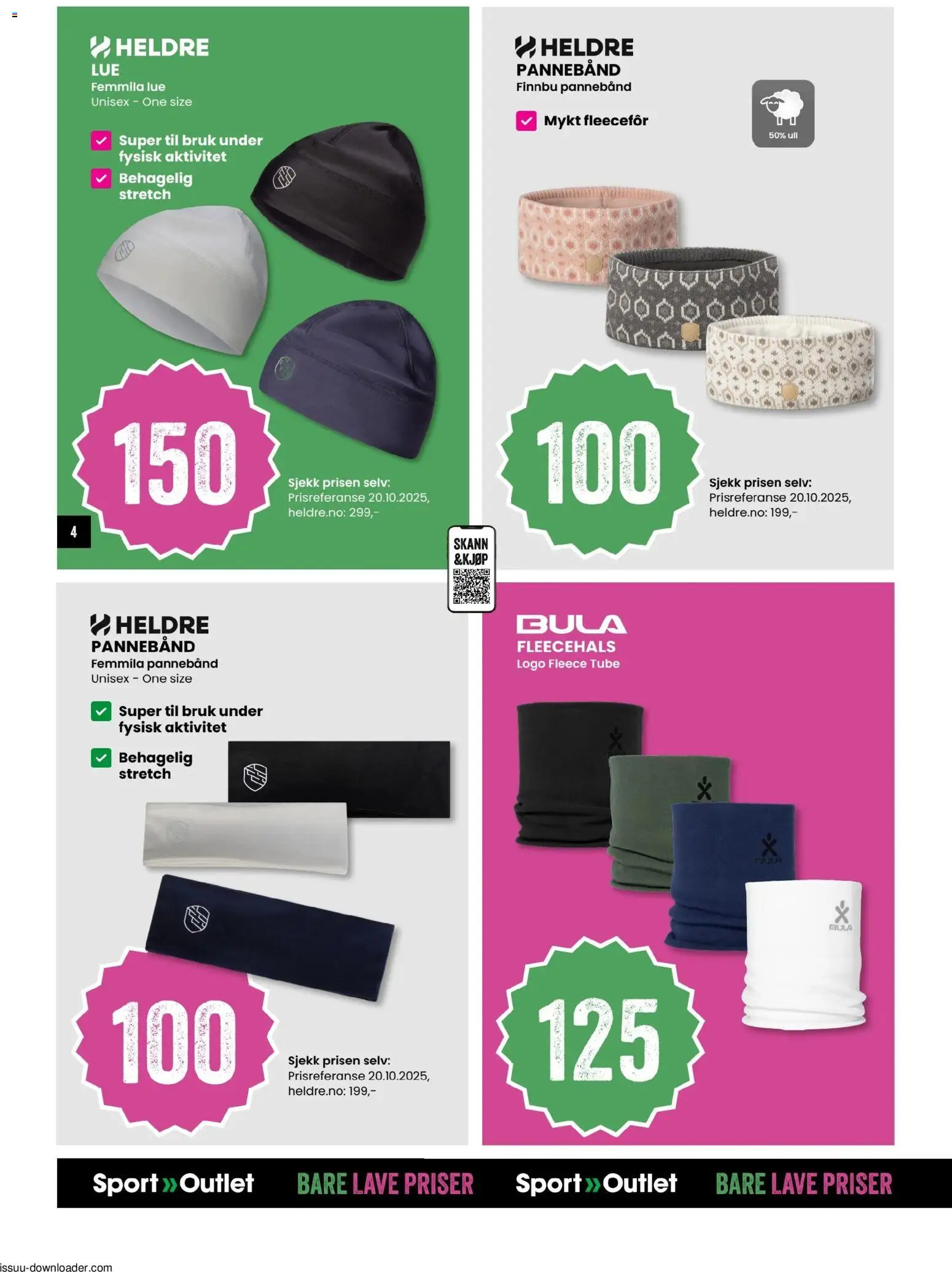 {H1} | Side: 4 | Produkter: Lue, Pannebånd