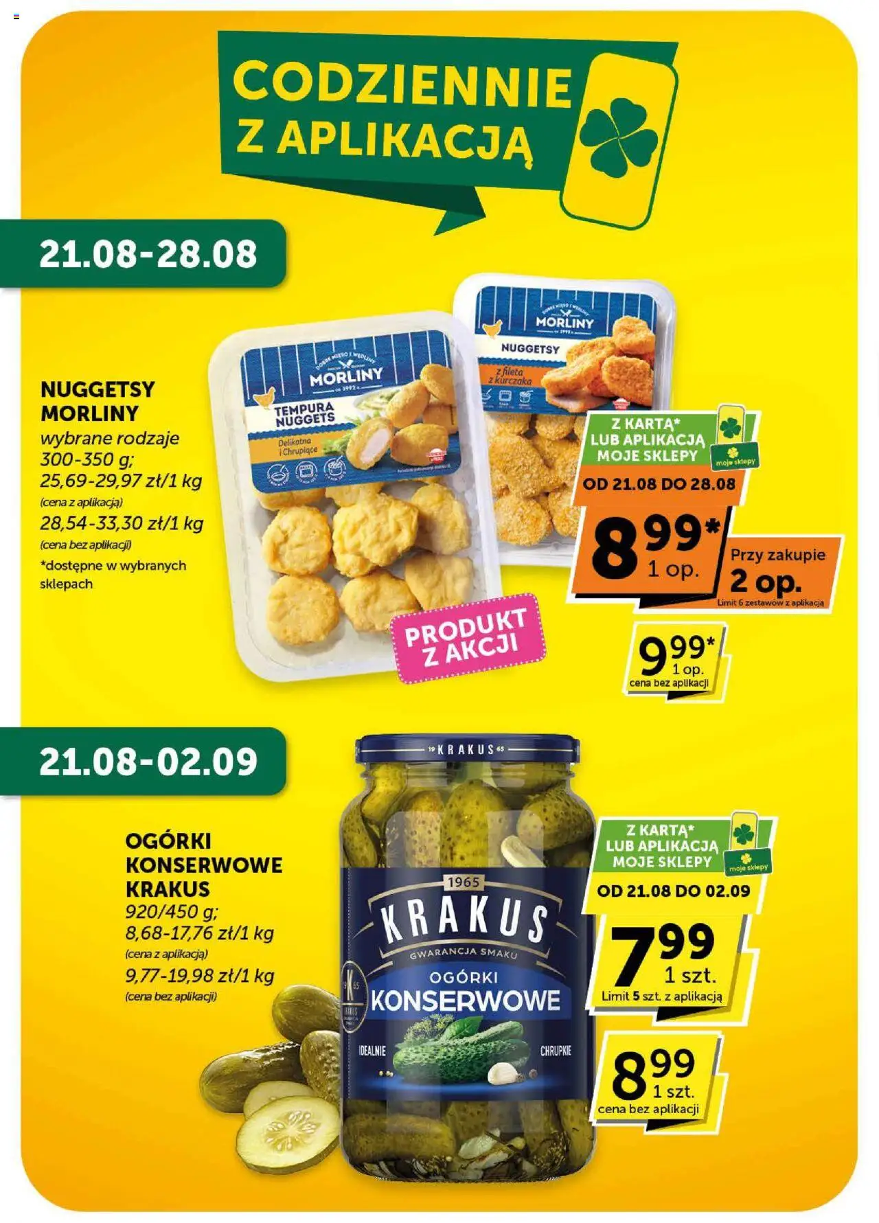 Groszek Gazetka od 21.08.2025 | Strona: 8 | Produkty: Tempura, Nuggets, Ogórki