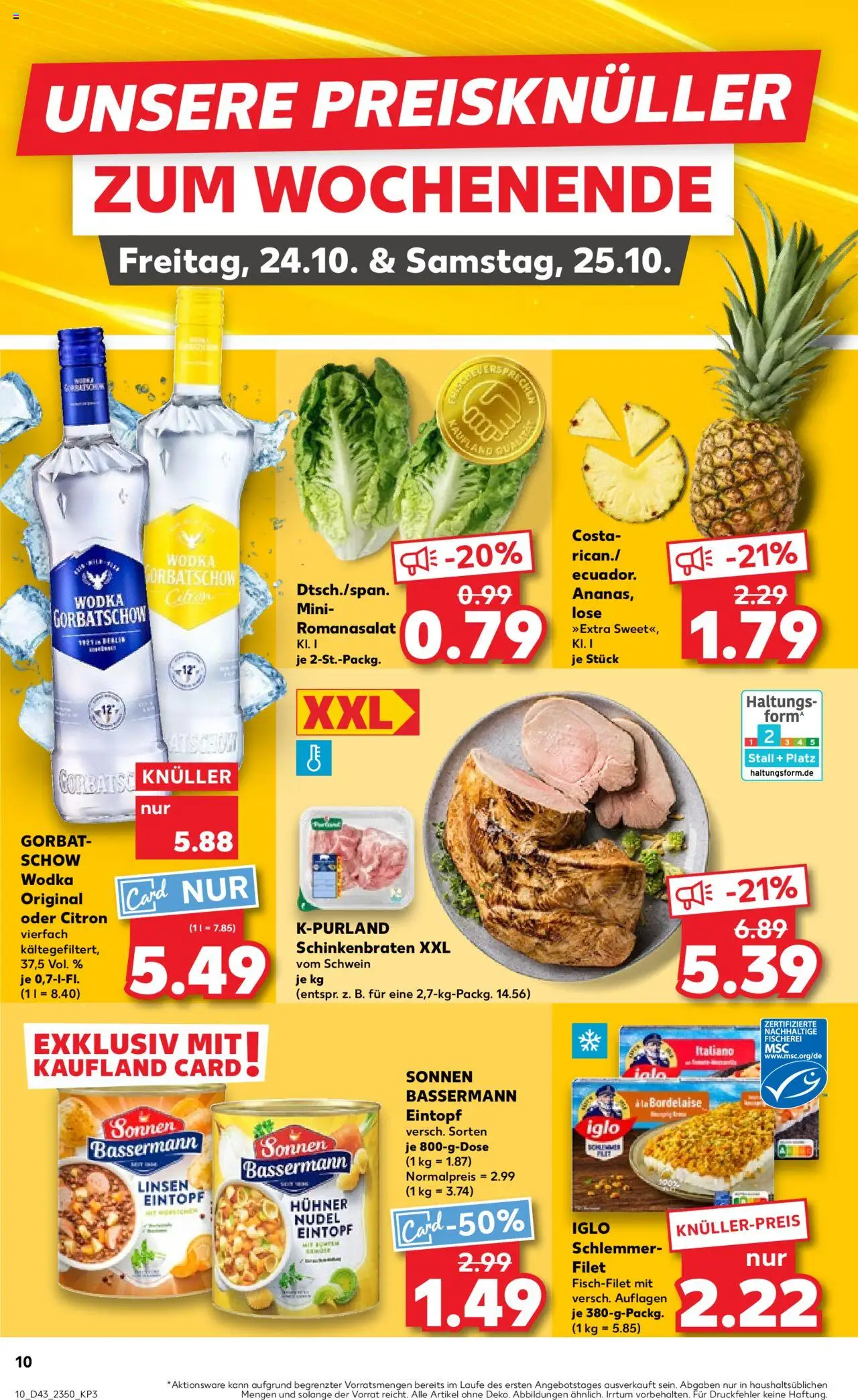 Kaufland prospekt Völklingen	 – gültig ab 23.10.2025 | Seite: 10 | Produkte: Iglo, Vodka, Wodka