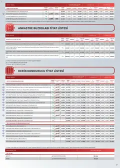01.01.2026 tarihinden itibaren geçerli olan Arçelik kataloğu önizlemesi | Sayfa: 37 | Ürünler: Buzdolabı, Dondurucu