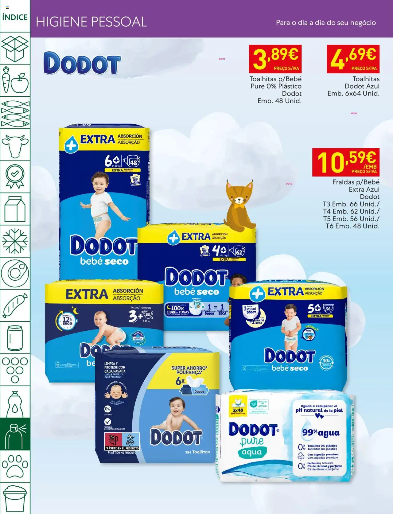 Recheio folheto │ válido de 12.08.2025 | Página: 48 | Produtos: Fraldas, Perfume, Algodão