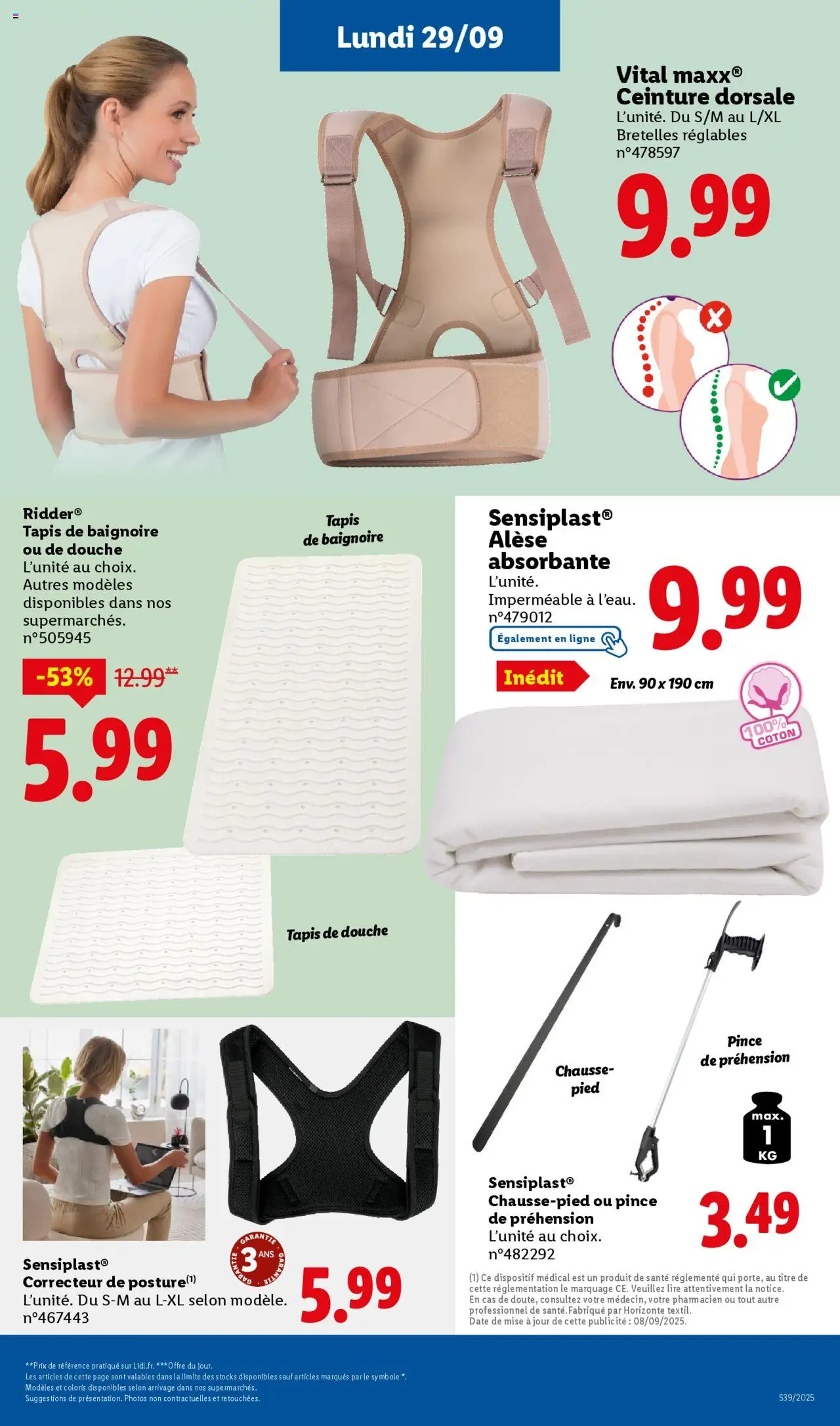  | Page: 63 | Produits: Ceinture, Correcteur, Baignoire, Tapis