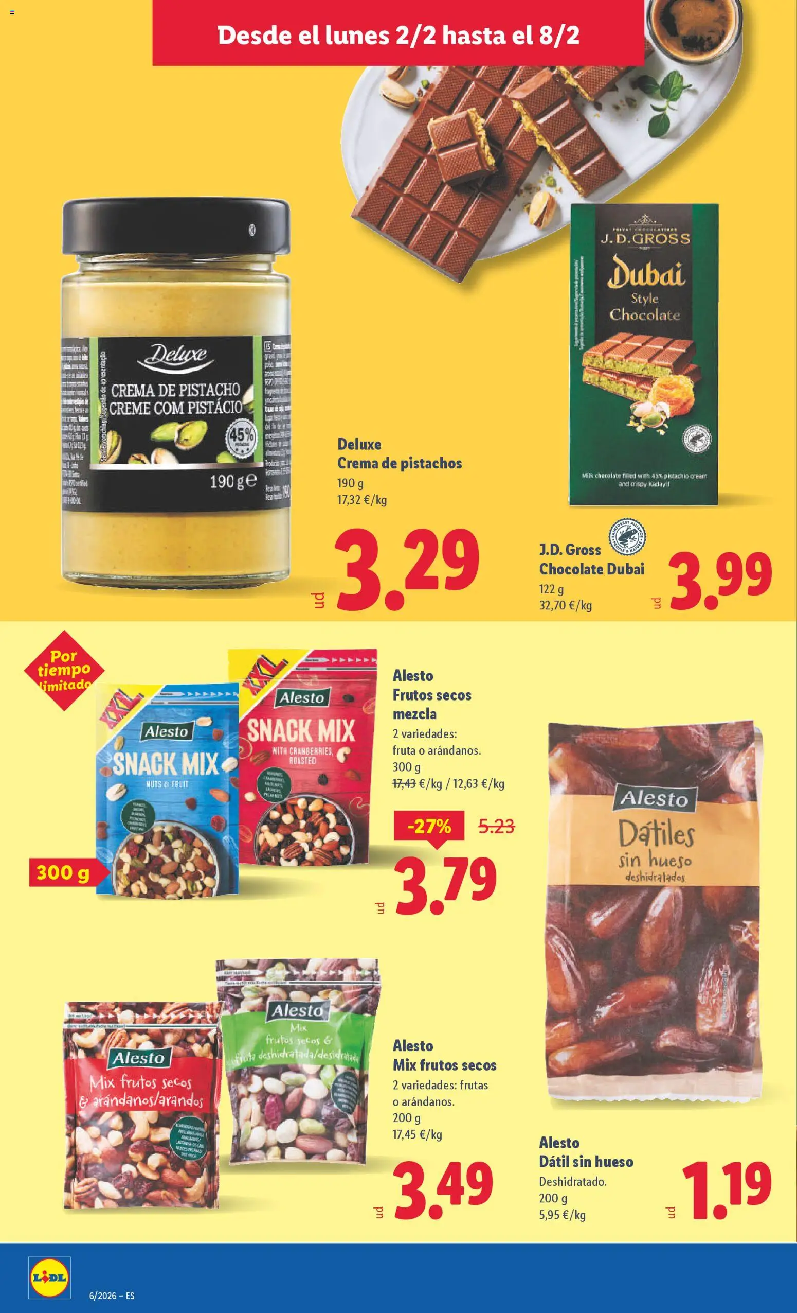 Lidl folleto │ válido desde el 02.02.2026 | Página: 10 | Productos: Chocolate, Frutos secos, Crema