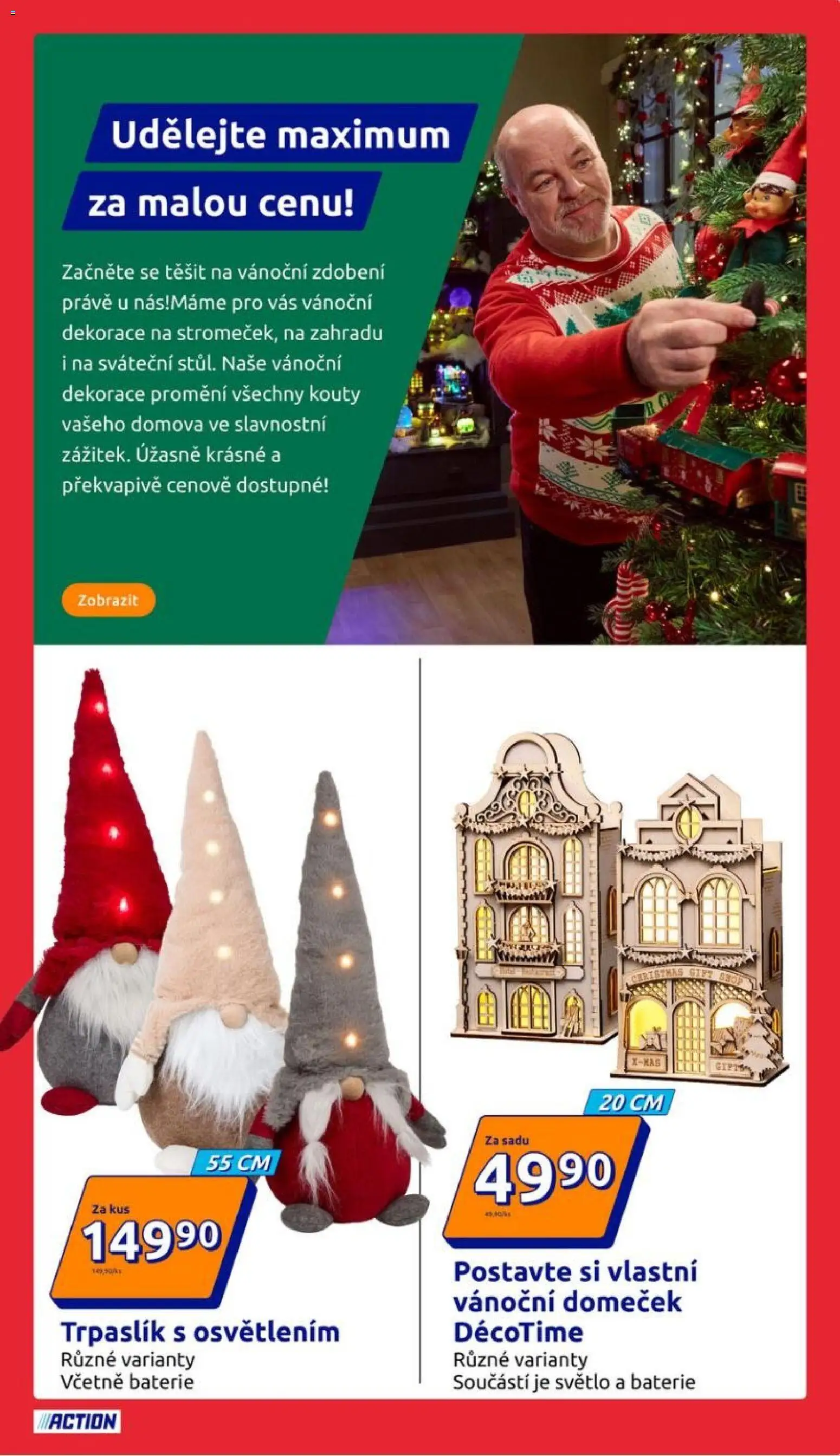 Action leták od 19.11.2025 | Strana: 21 | Produkty: Baterie, Vánoční dekorace, Dekorace