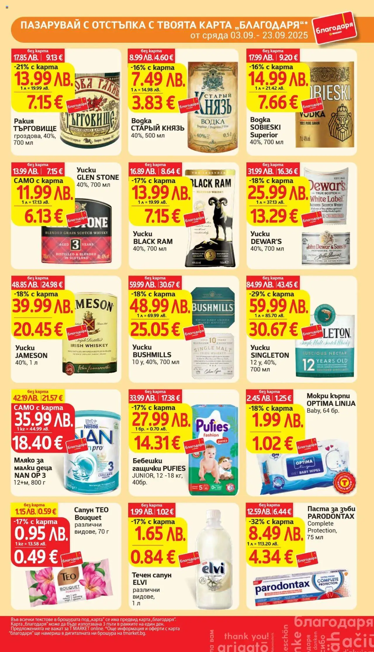  | Страница: 41 | Продукти: Сапун, Паста за зъби, Мляко, Ракия