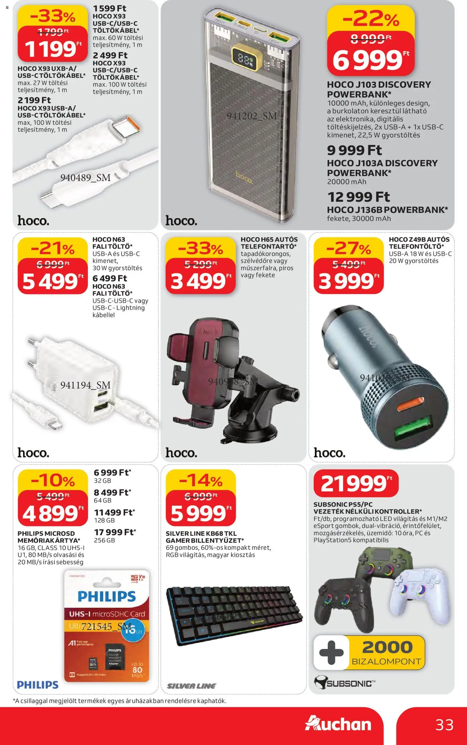 Auchan akciós ujság - amely érvényes a következő dátumtól: 05.02.2026 | Oldal: 33 | Termékek: PC, Adapter