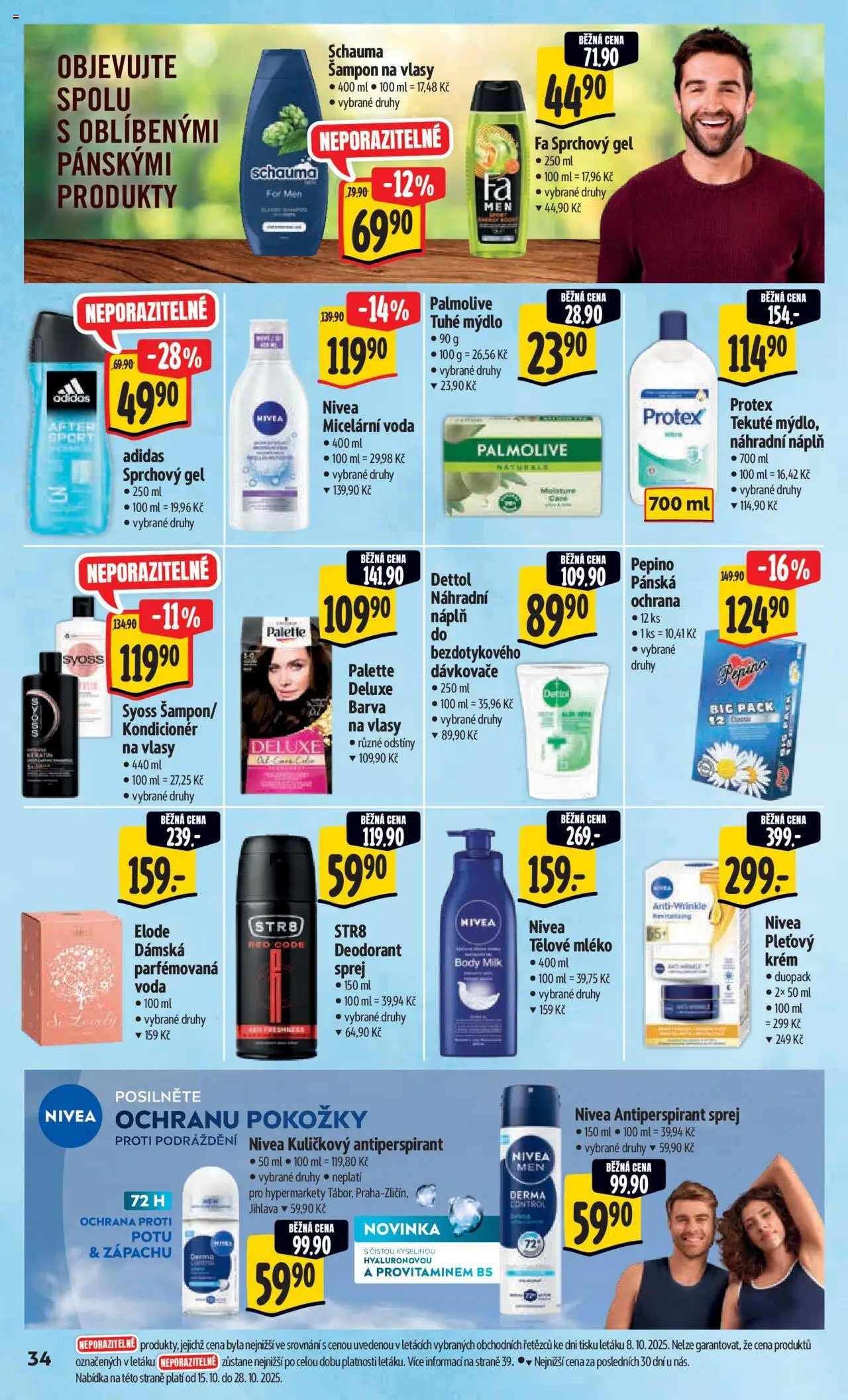 Albert leták - Hypermarket od 15.10.2025 | Strana: 43 | Produkty: Deodorant, Nivea, Mléko, Deluxe